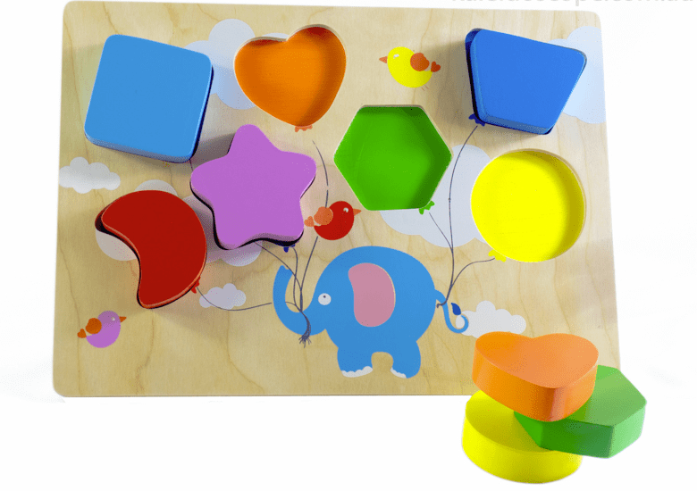 Kiddie Connect Toys Flying Balloon Chunky Shape Puzzle