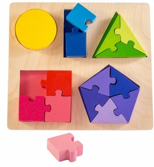 Kiddie Connect Toys Jigsaw Shape Fraction Puzzle