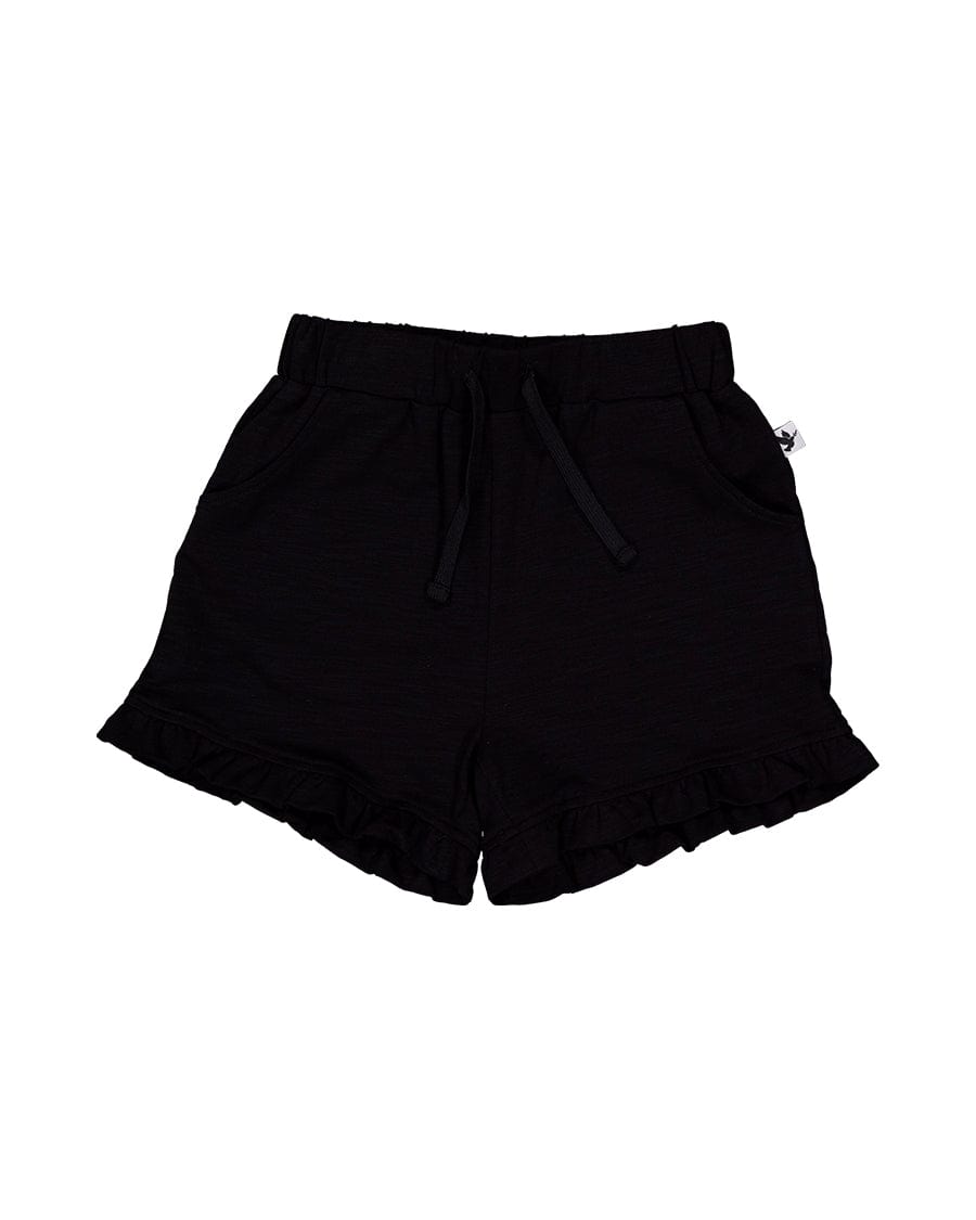 Kissed By Radicool Girls Bottoms 3Y Frill Short in Black