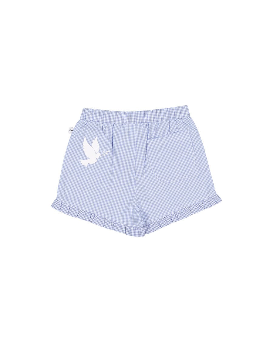 Kissed By Radicool Girls Bottoms Gingham Frill Short