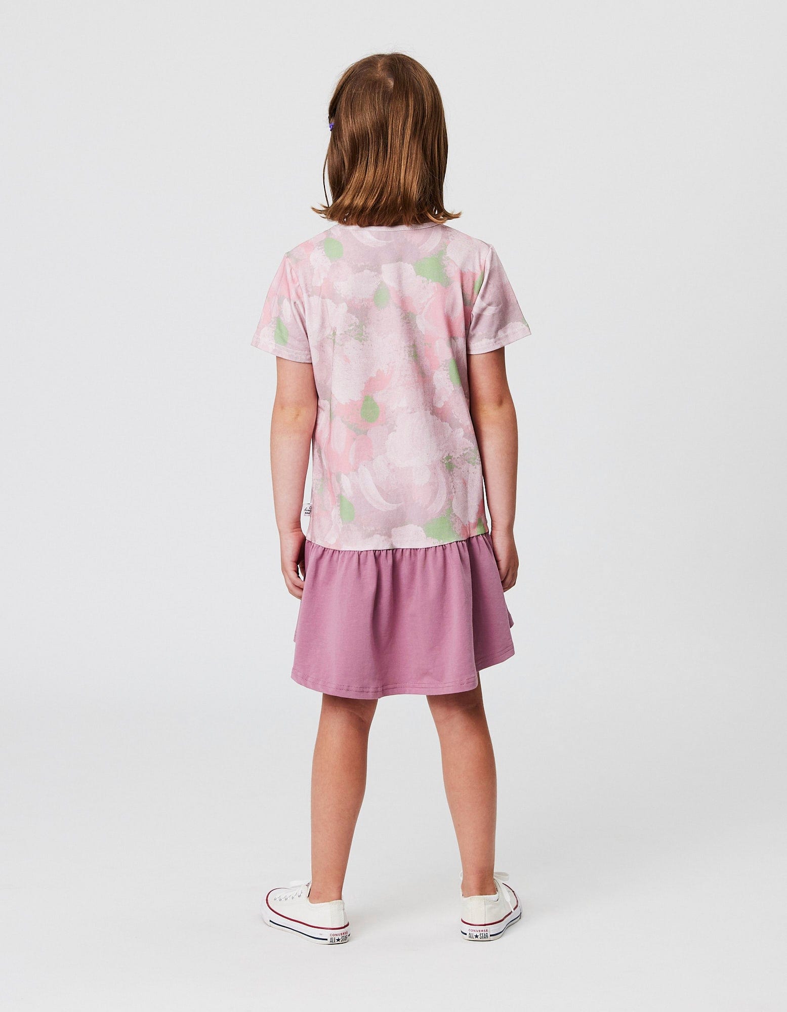 Kissed By Radicool Girls Dress Abstract Floral Frill Dress