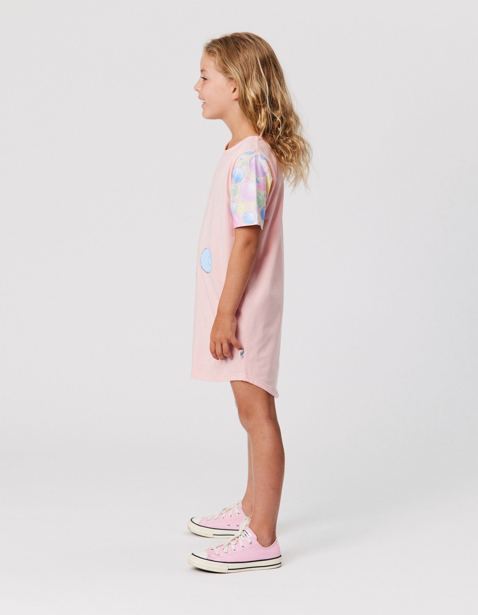 Kissed By Radicool Girls Dress Bubbly Skater Tee Dress