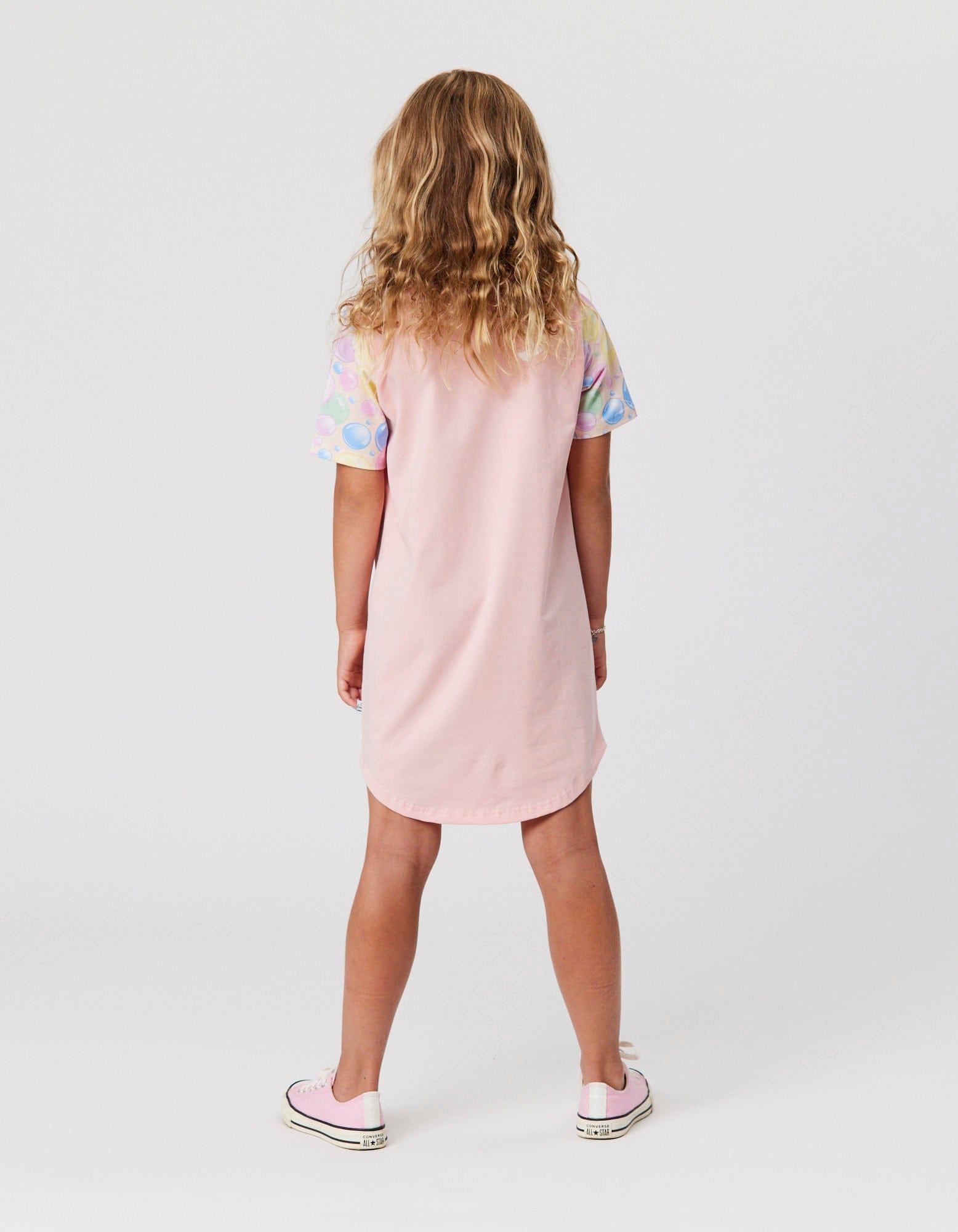 Kissed By Radicool Girls Dress Bubbly Skater Tee Dress