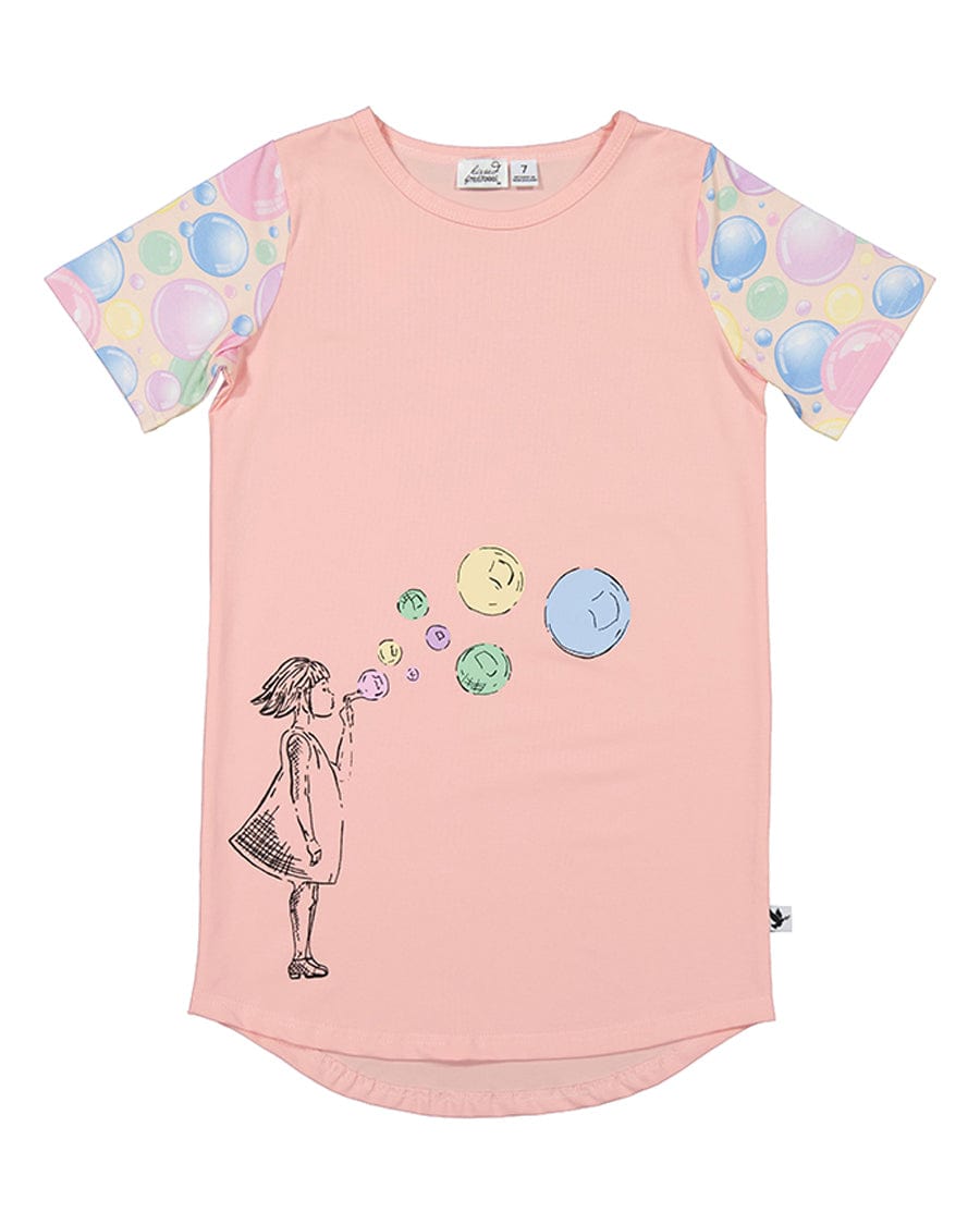 Kissed By Radicool Girls Dress Bubbly Skater Tee Dress