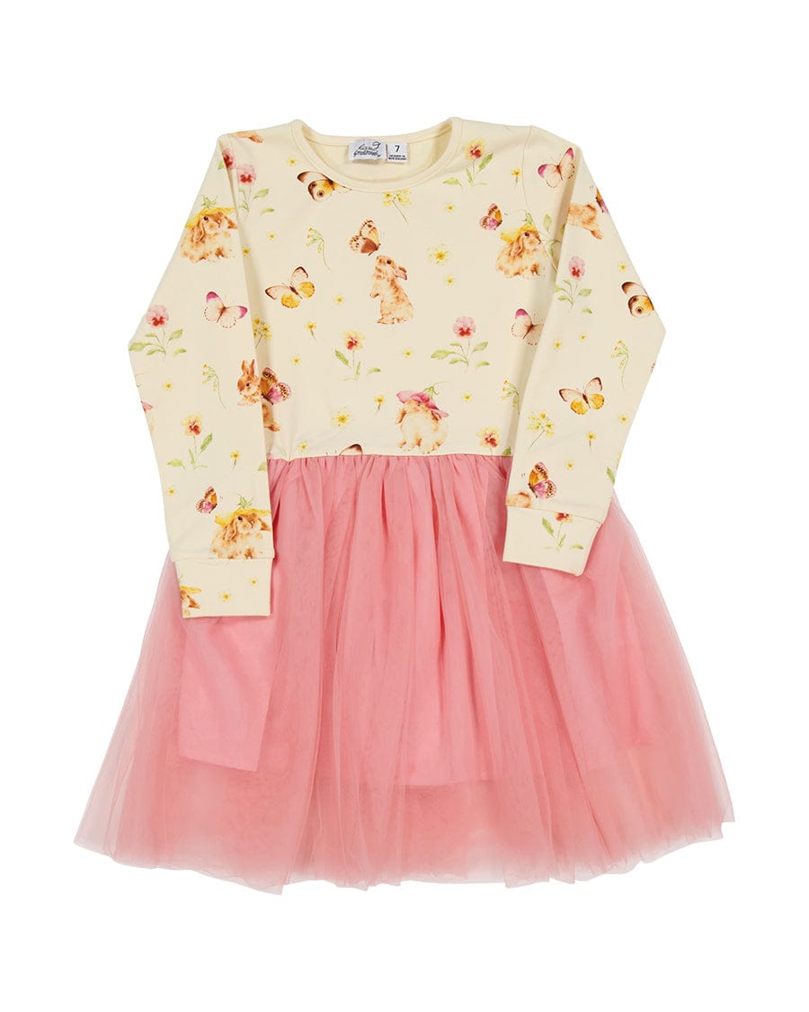 Kissed By Radicool Girls Dress Bunnies & Butterflies Tutu
