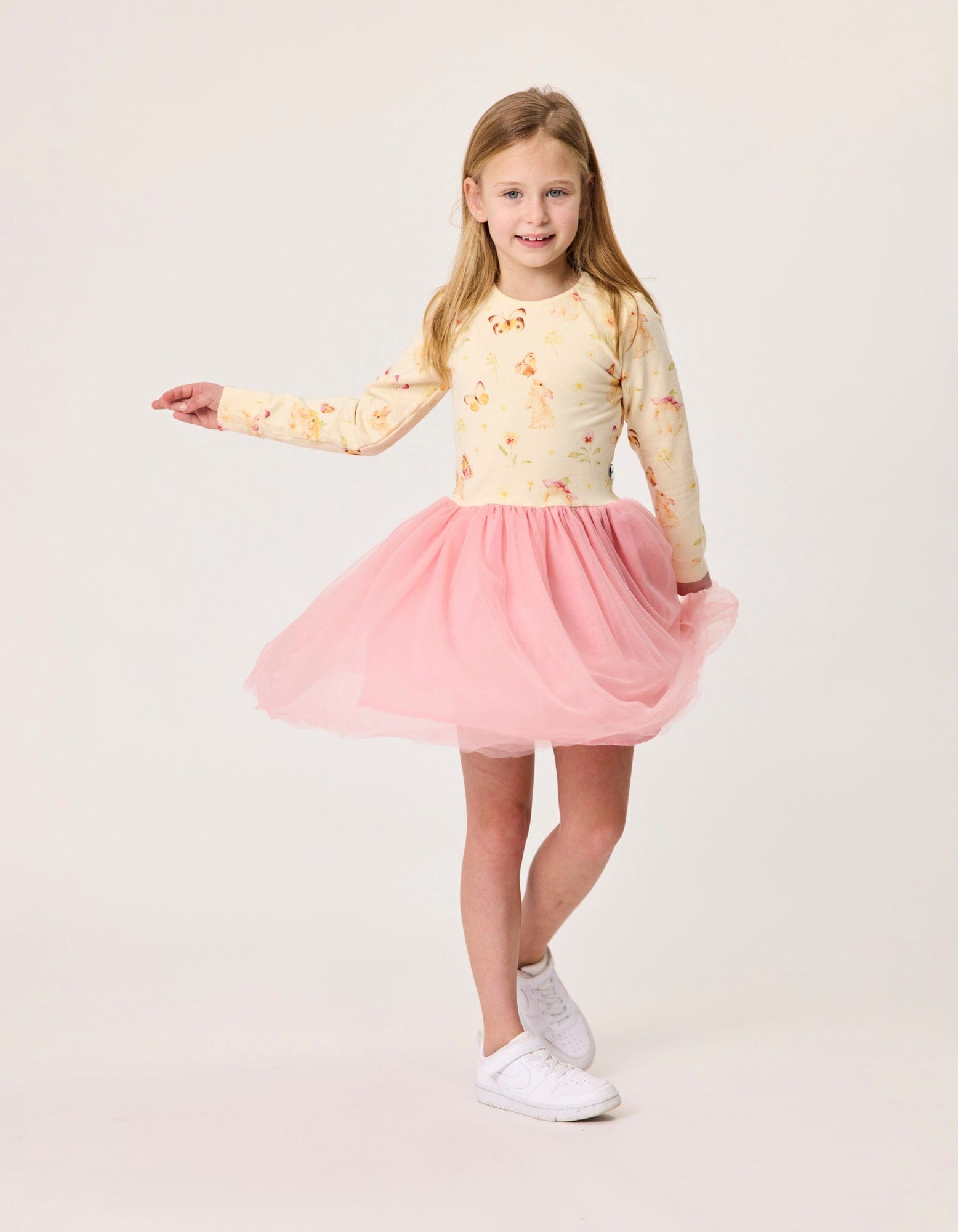 Kissed By Radicool Girls Dress Bunnies & Butterflies Tutu