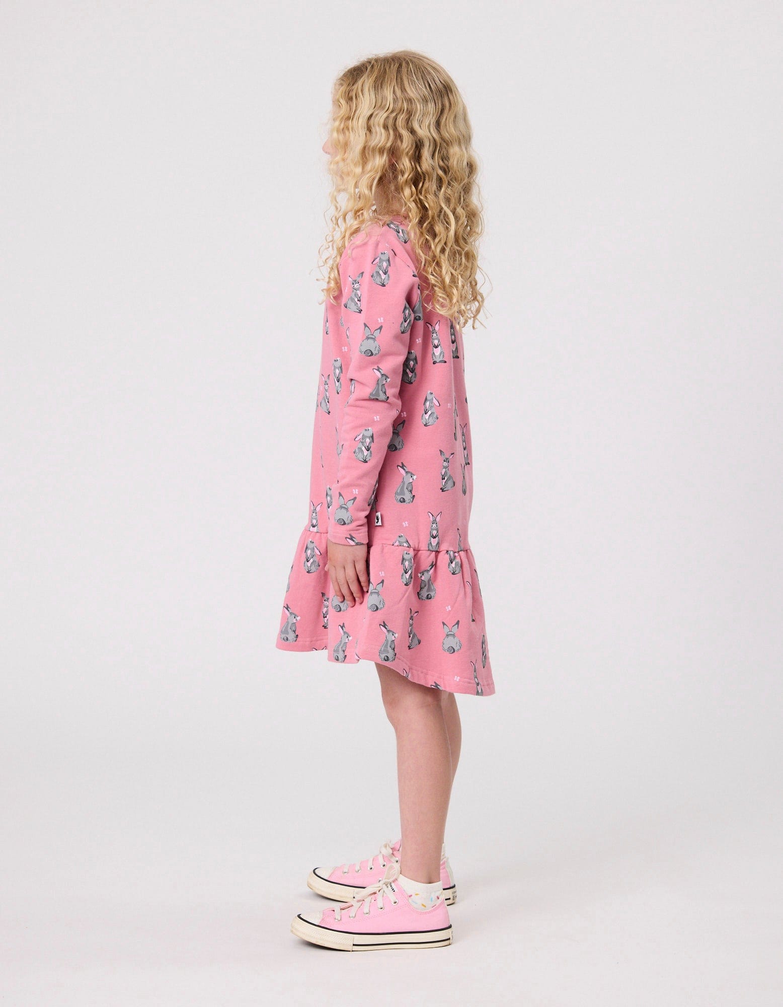 Kissed By Radicool Girls Dress Bunnies Frill Dress