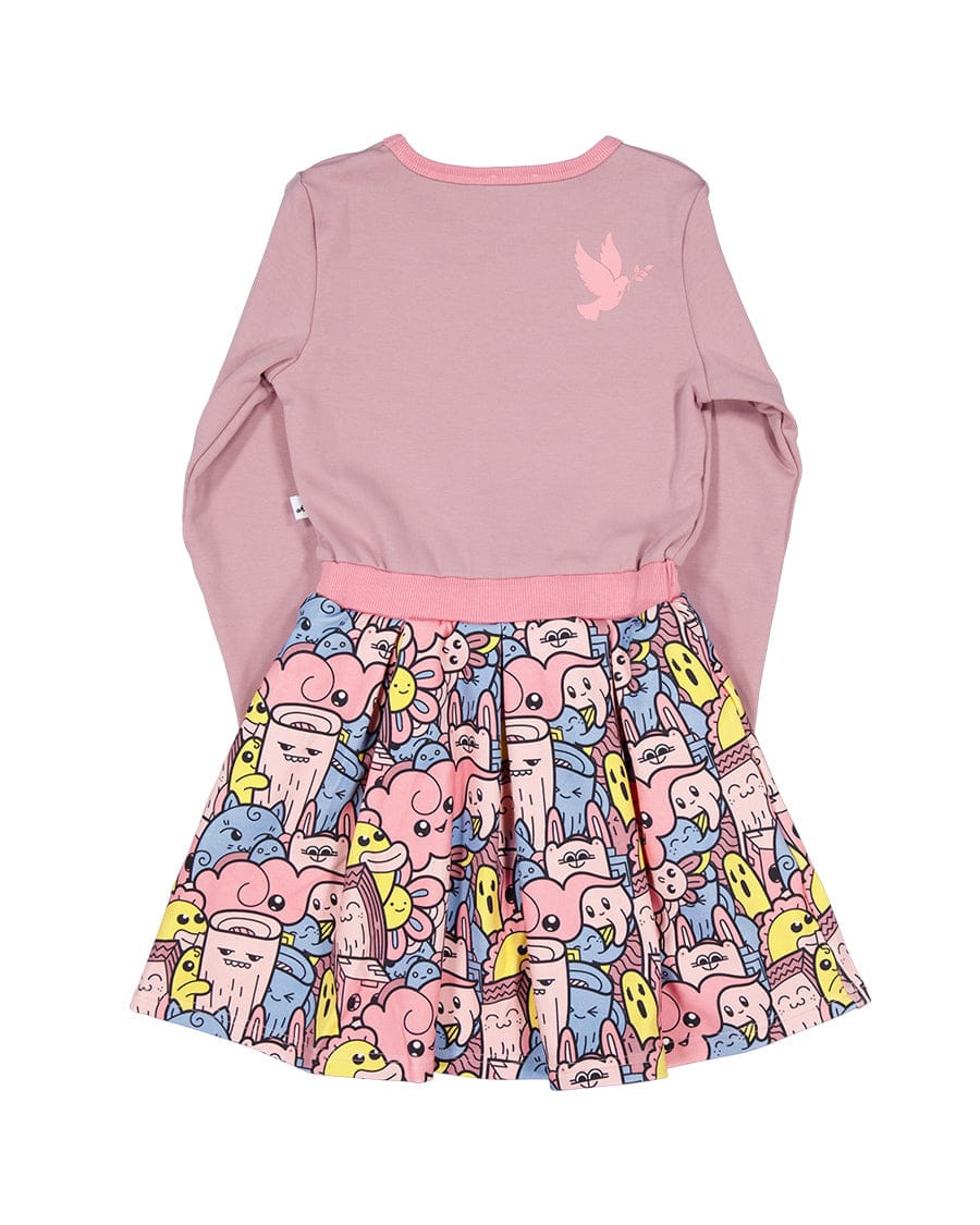 Kissed By Radicool Girls Dress Critters Twirl Dress