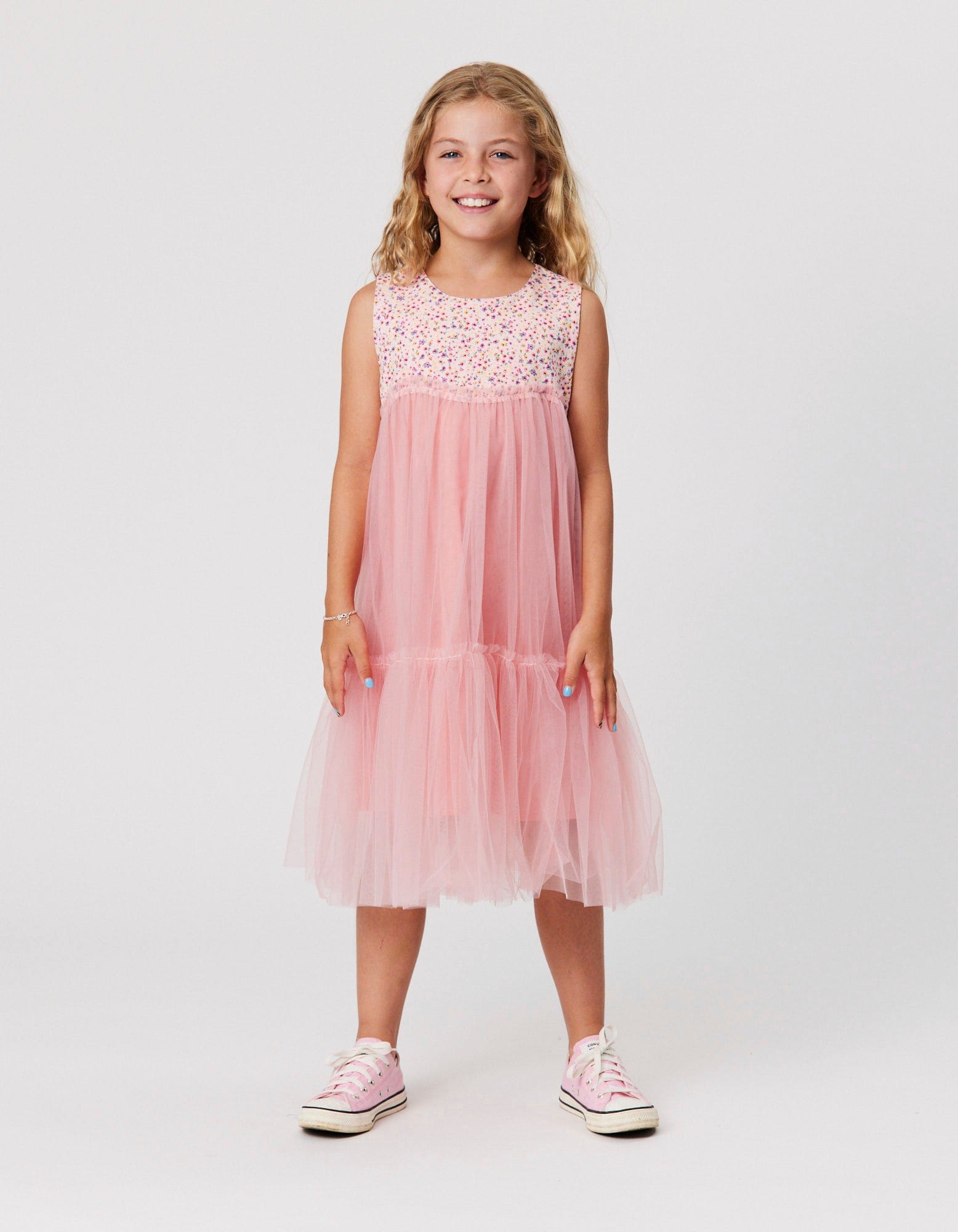 Kissed By Radicool Girls Dress Ditsy Floral Princess Dress