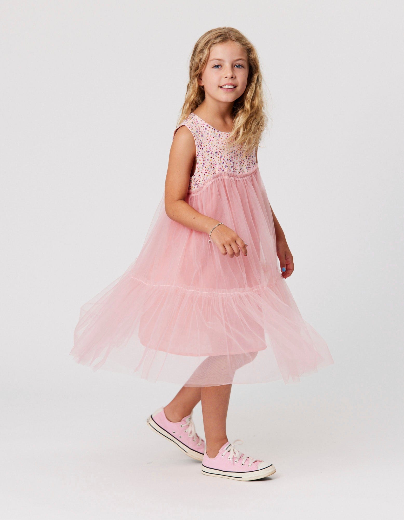 Kissed By Radicool Girls Dress Ditsy Floral Princess Dress