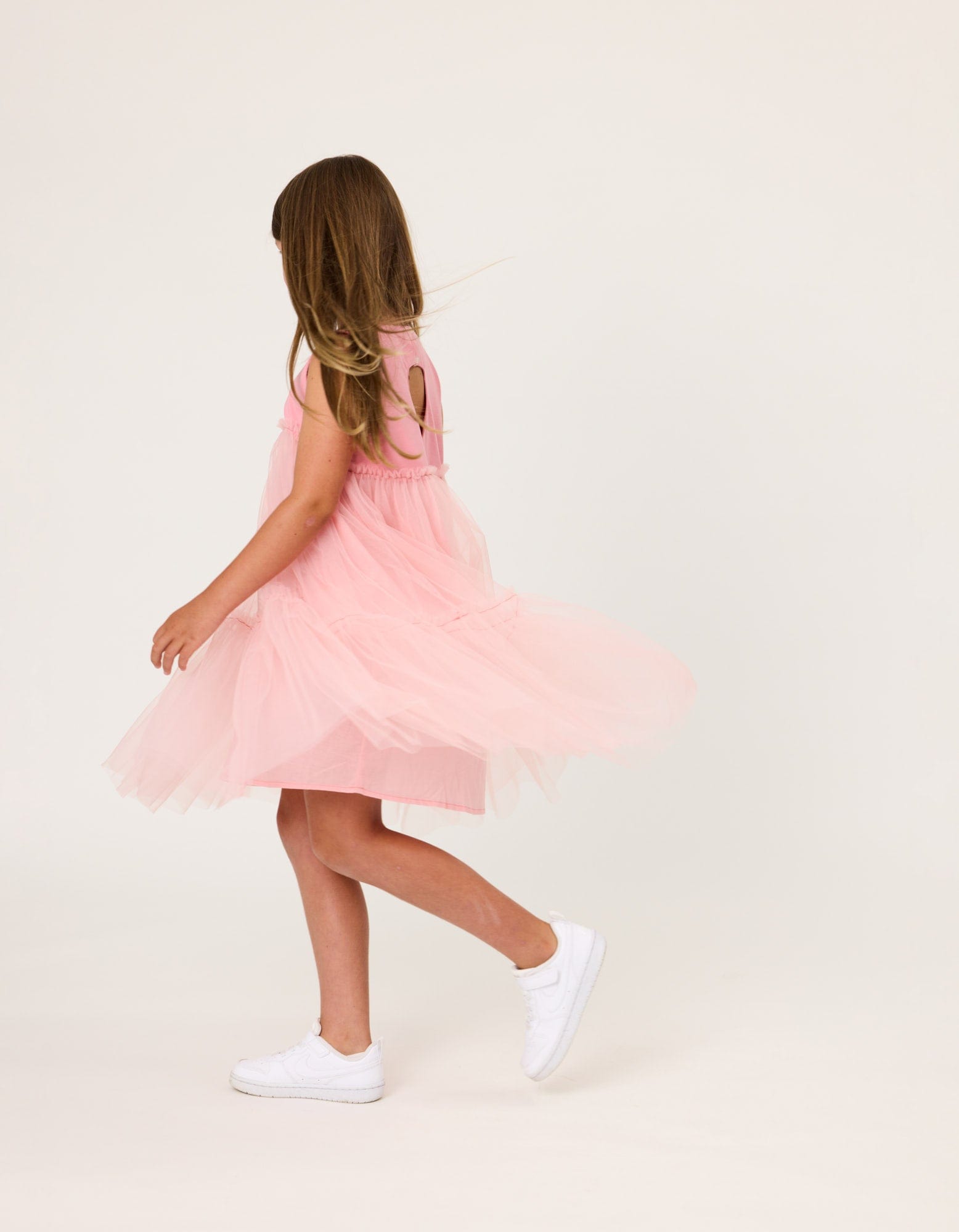 Kissed By Radicool Girls Dress Dusky Pink Princess Dress