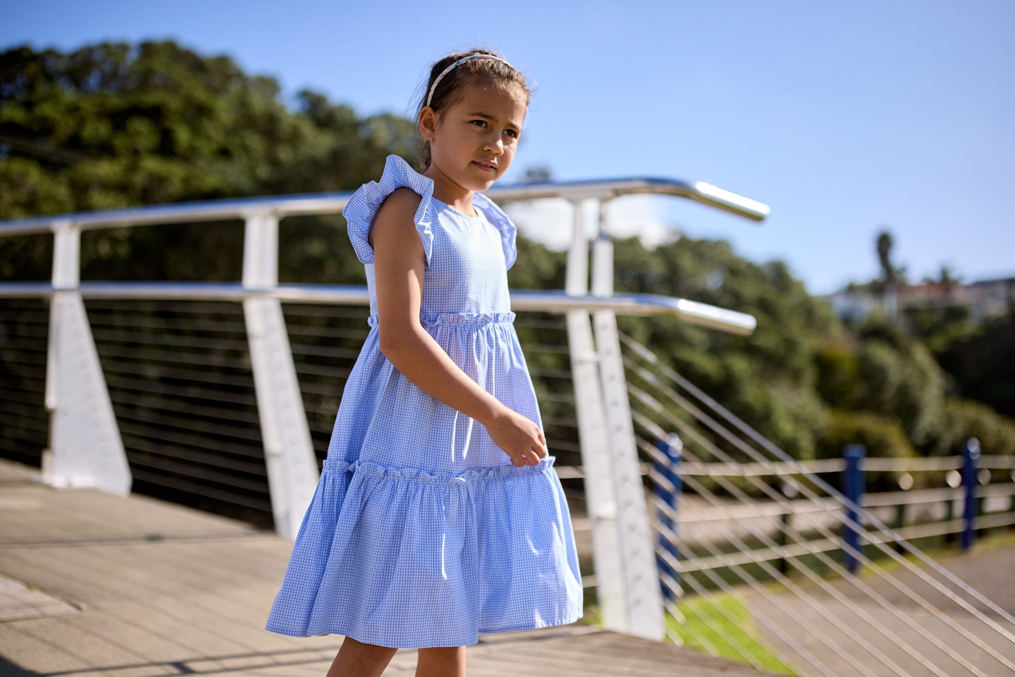 Kissed By Radicool Girls Dress Gingham Jasmine Dress