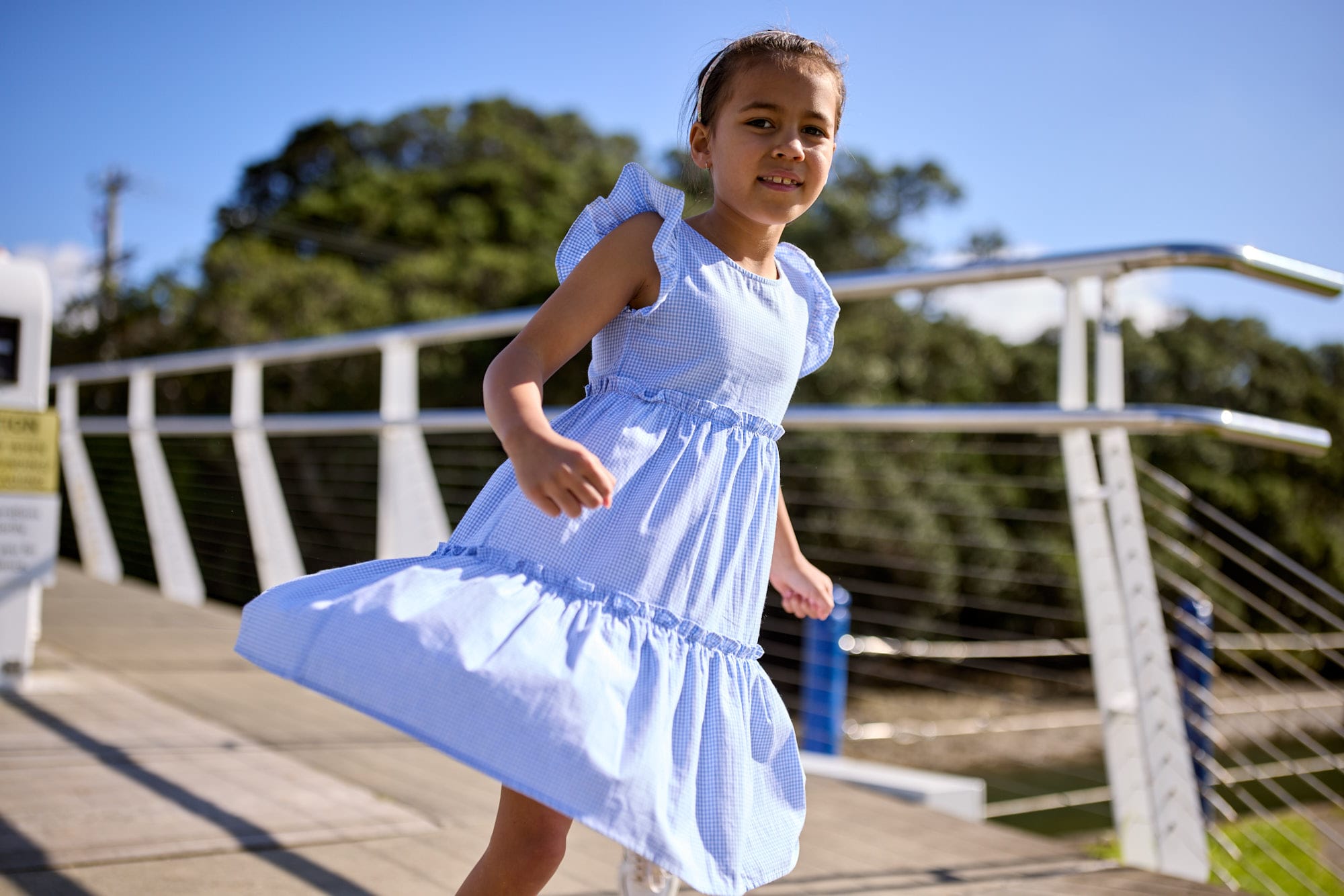 Kissed By Radicool Girls Dress Gingham Jasmine Dress