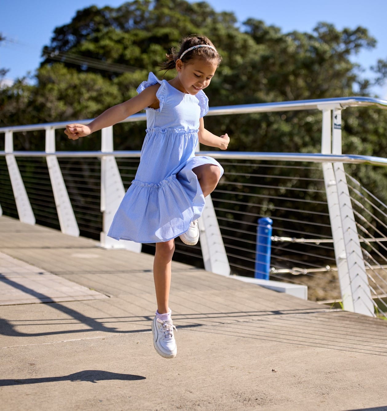 Kissed By Radicool Girls Dress Gingham Jasmine Dress