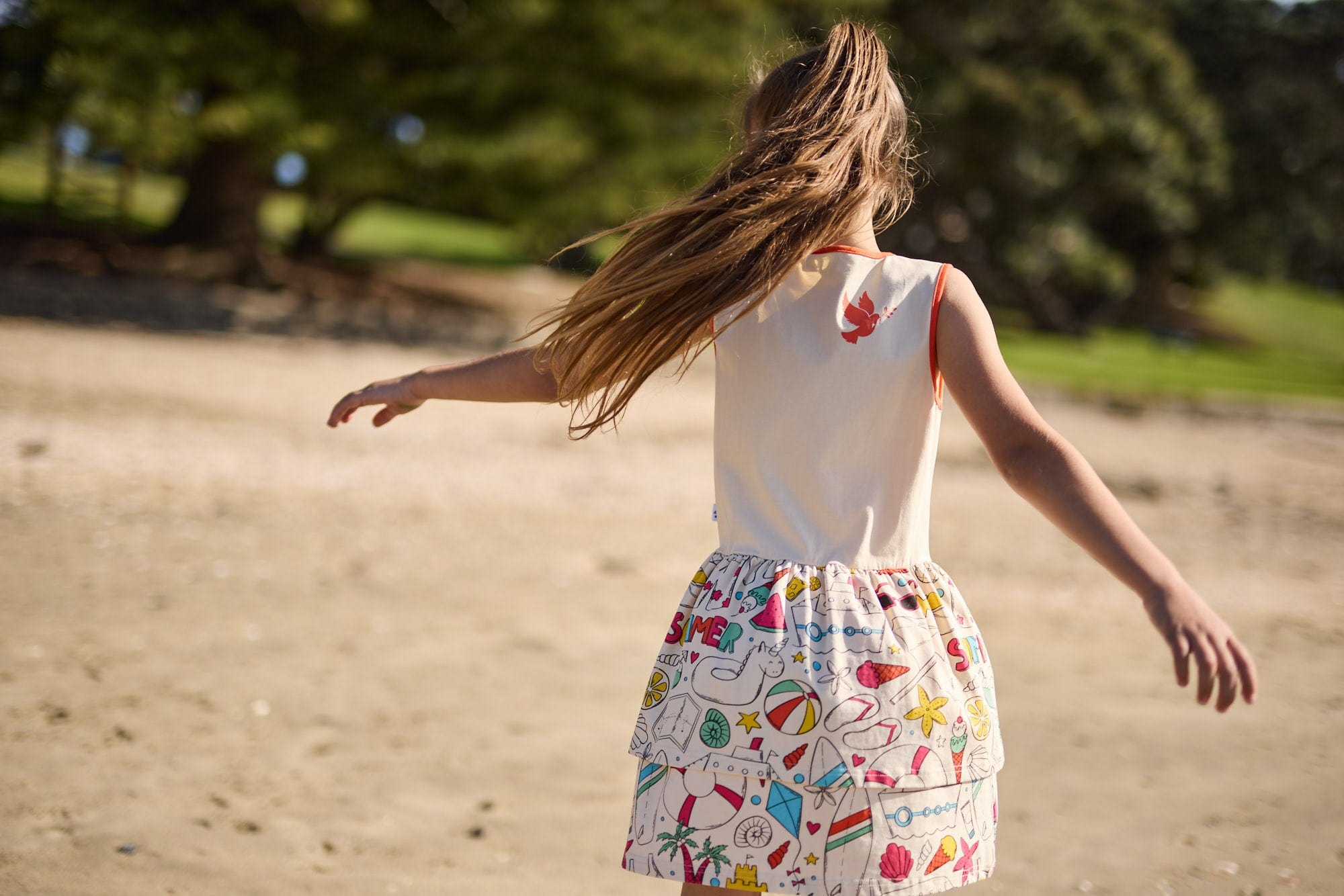 Kissed By Radicool Girls Dress Ice Cream Summer Dress