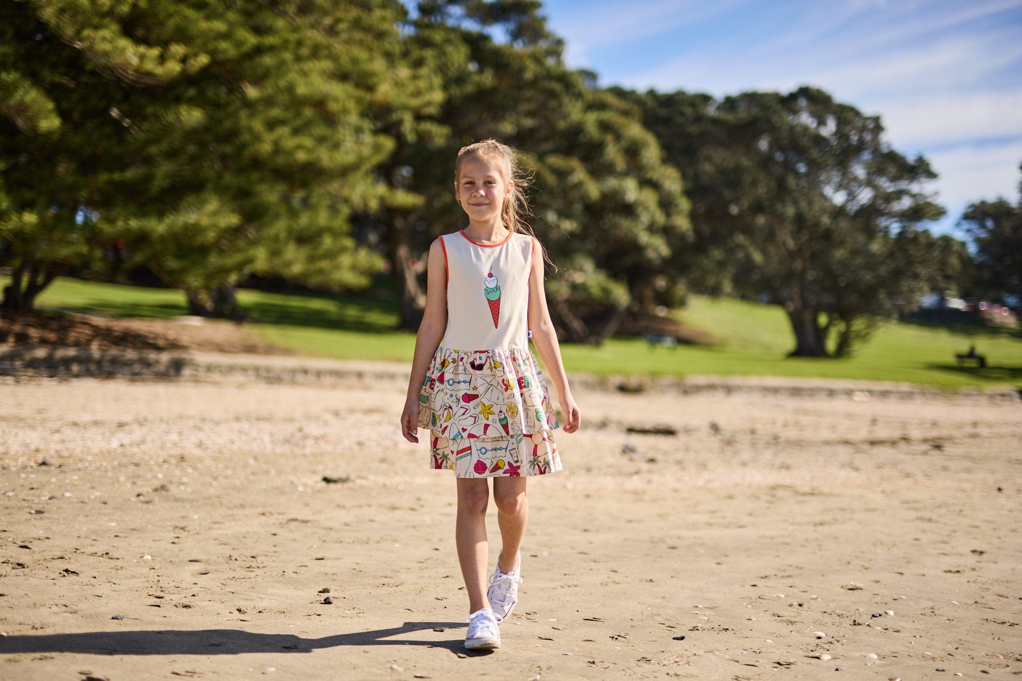Kissed By Radicool Girls Dress Ice Cream Summer Dress