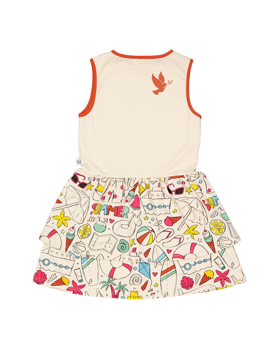 Kissed By Radicool Girls Dress Ice Cream Summer Dress