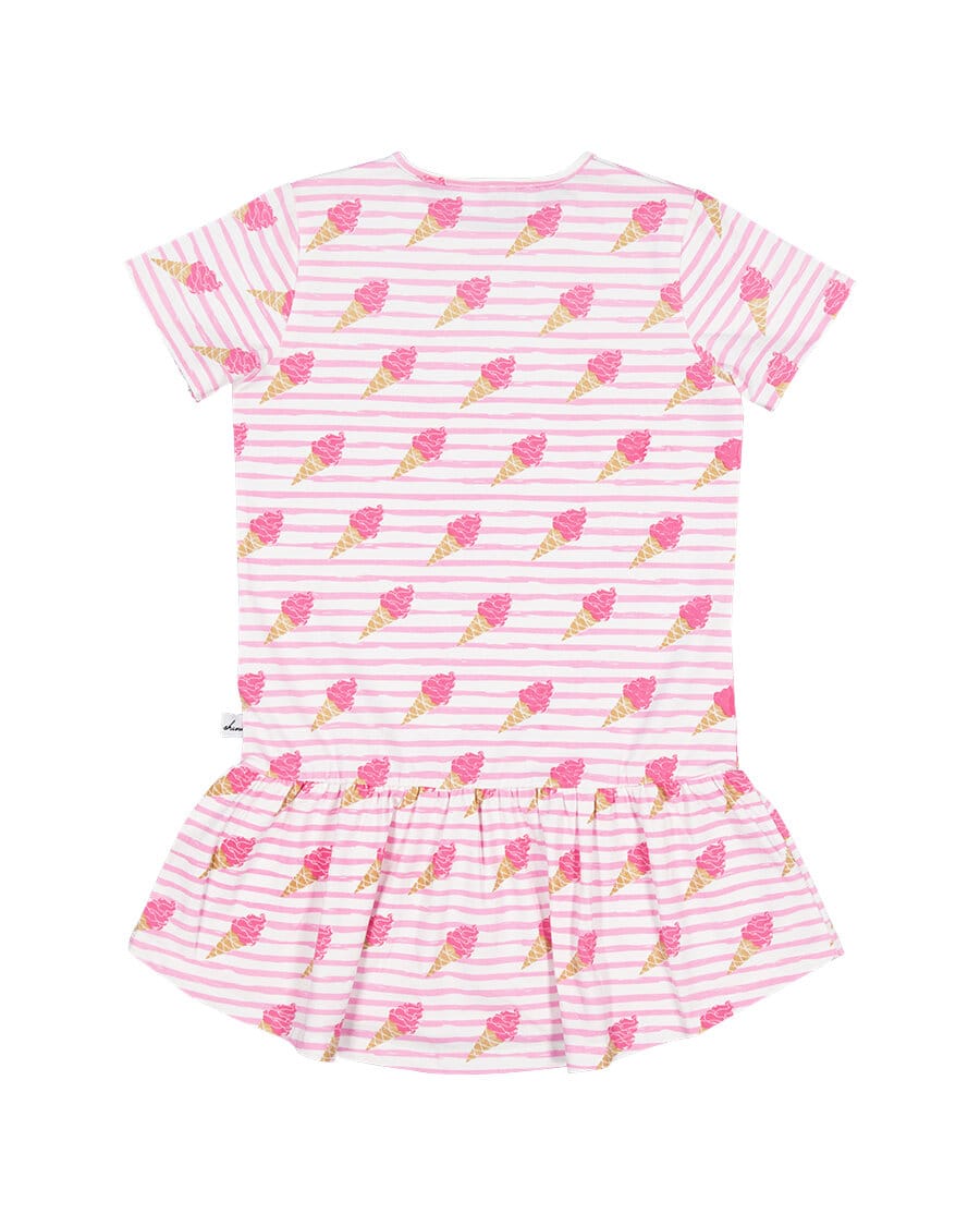 Kissed By Radicool Girls Dress Ice Creams Frill Dress