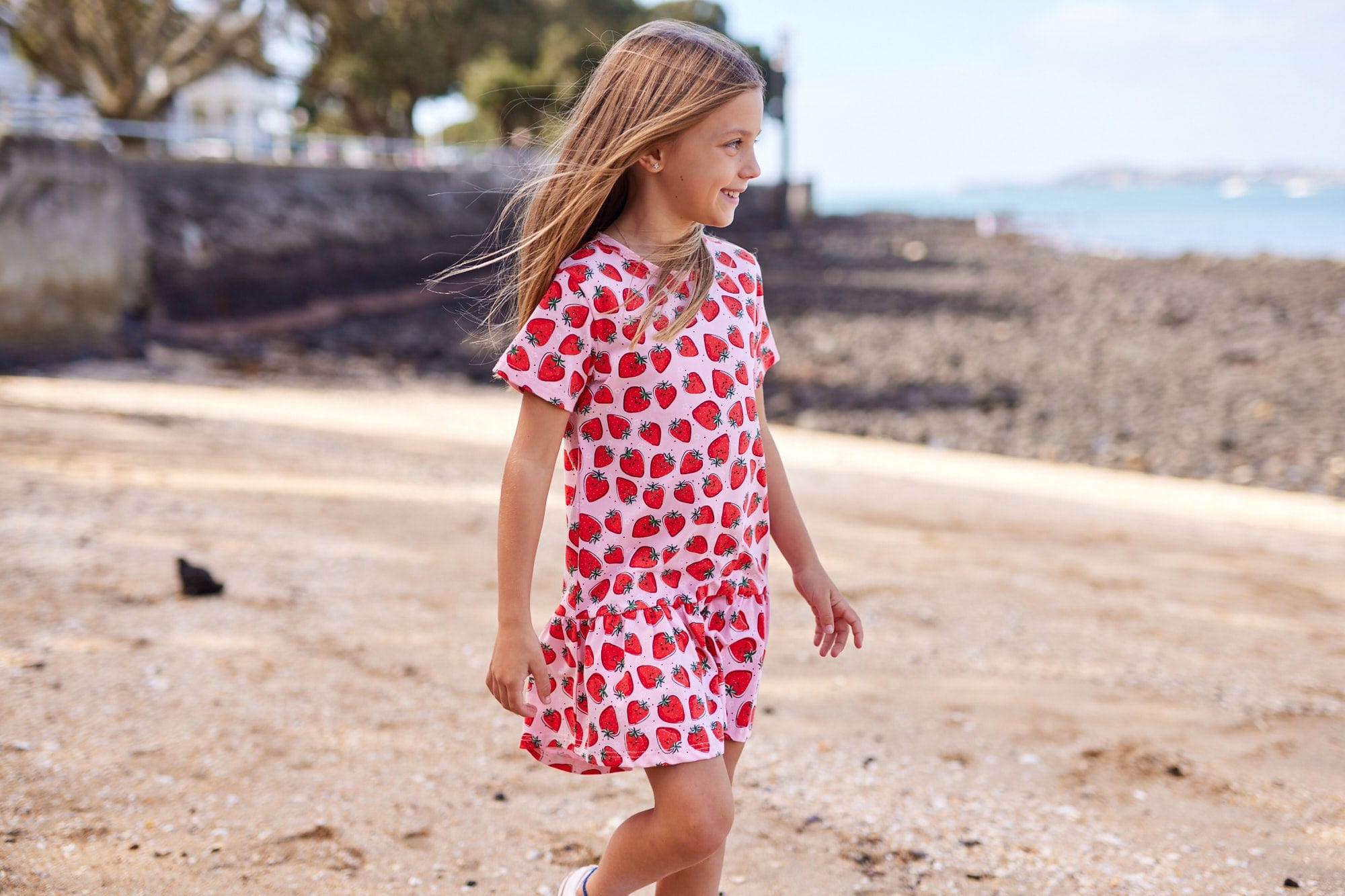 Kissed By Radicool Girls Dress Strawberry Crush Dress