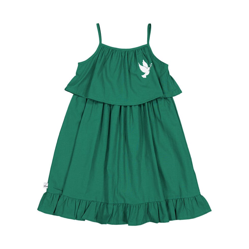 Kissed By Radicool Girls Dress Zaza Dress in Emerald