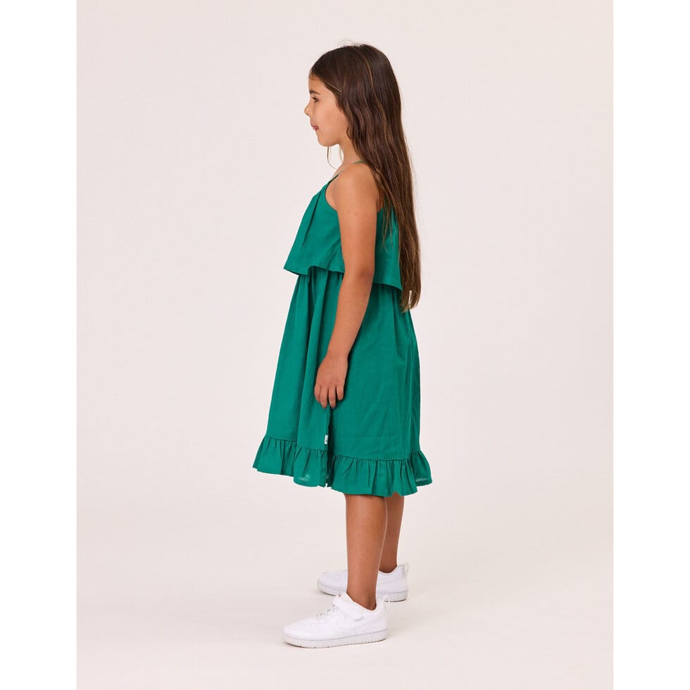 Kissed By Radicool Girls Dress Zaza Dress in Emerald