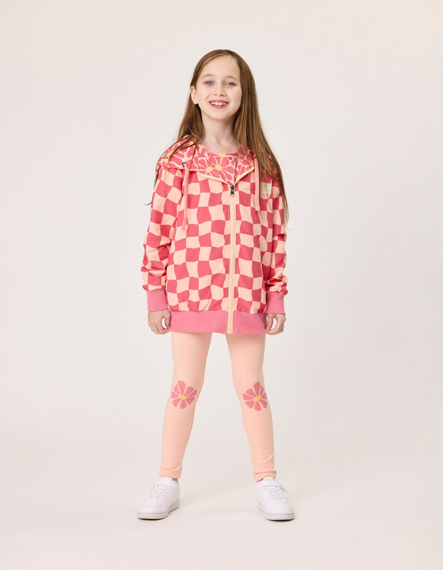 Kissed By Radicool Girls Jumper 3Y Groovy Chequerboard Reversible Jacket