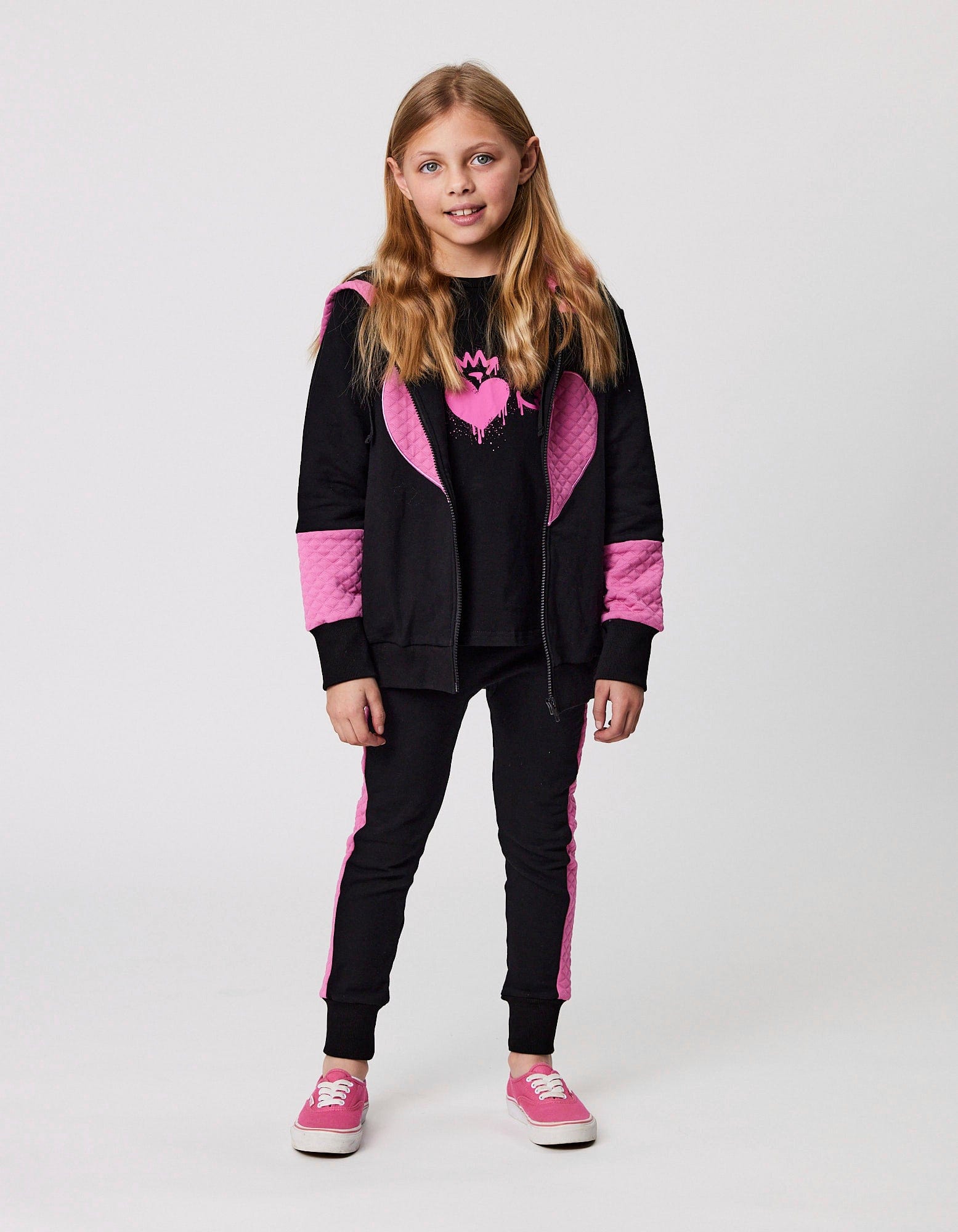 Kissed By Radicool Girls Pant Quilted Panel Pant