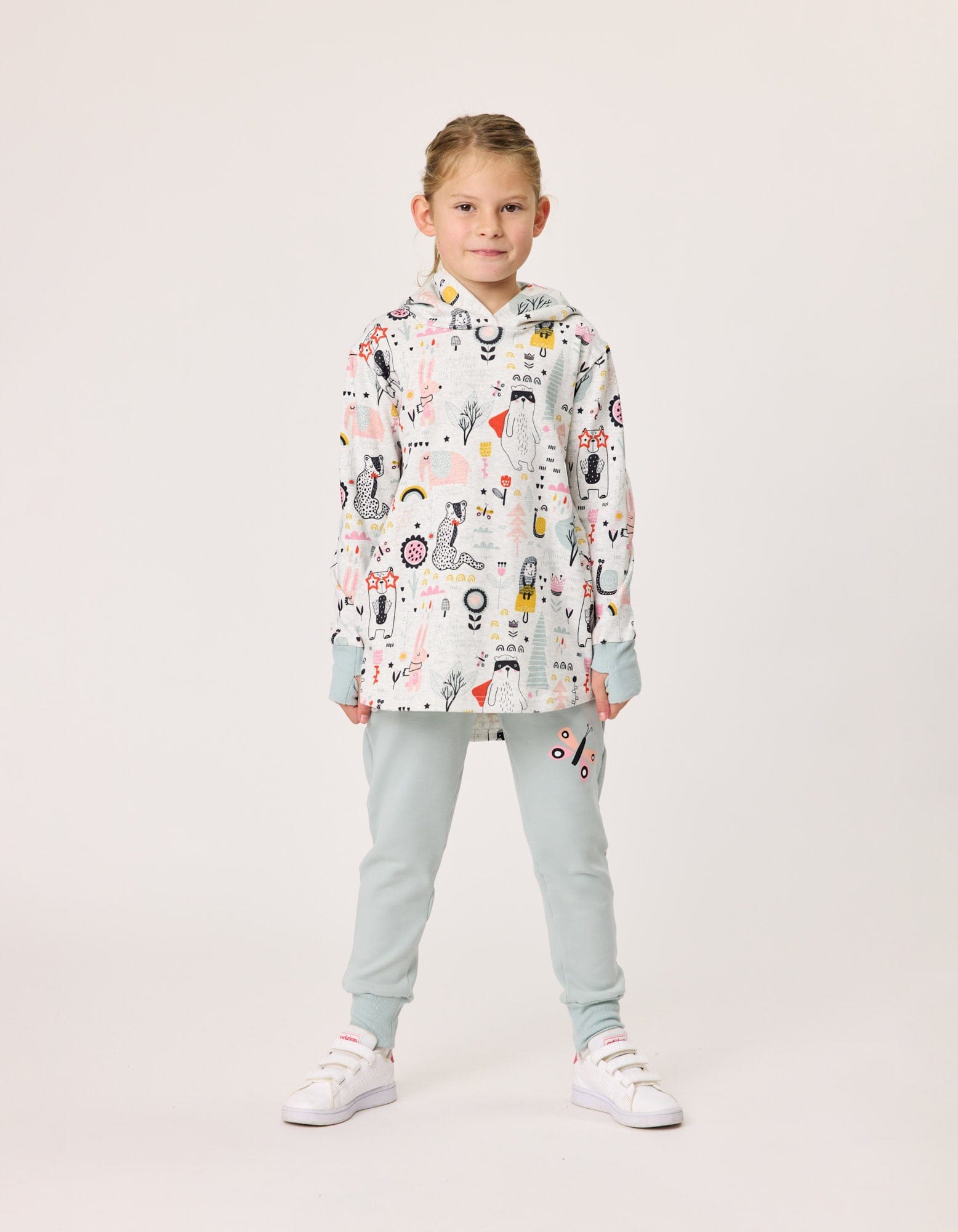 Kissed By Radicool Girls Pants Butterflies Relaxed Pant