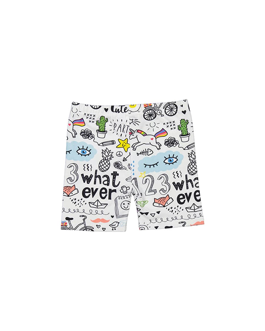 Kissed By Radicool Girls Pants Doodle Bike Short