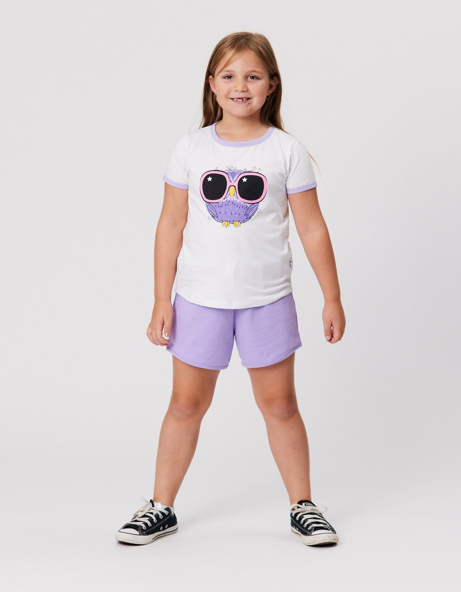 Kissed By Radicool Girls Pants Lilac Bobble Short