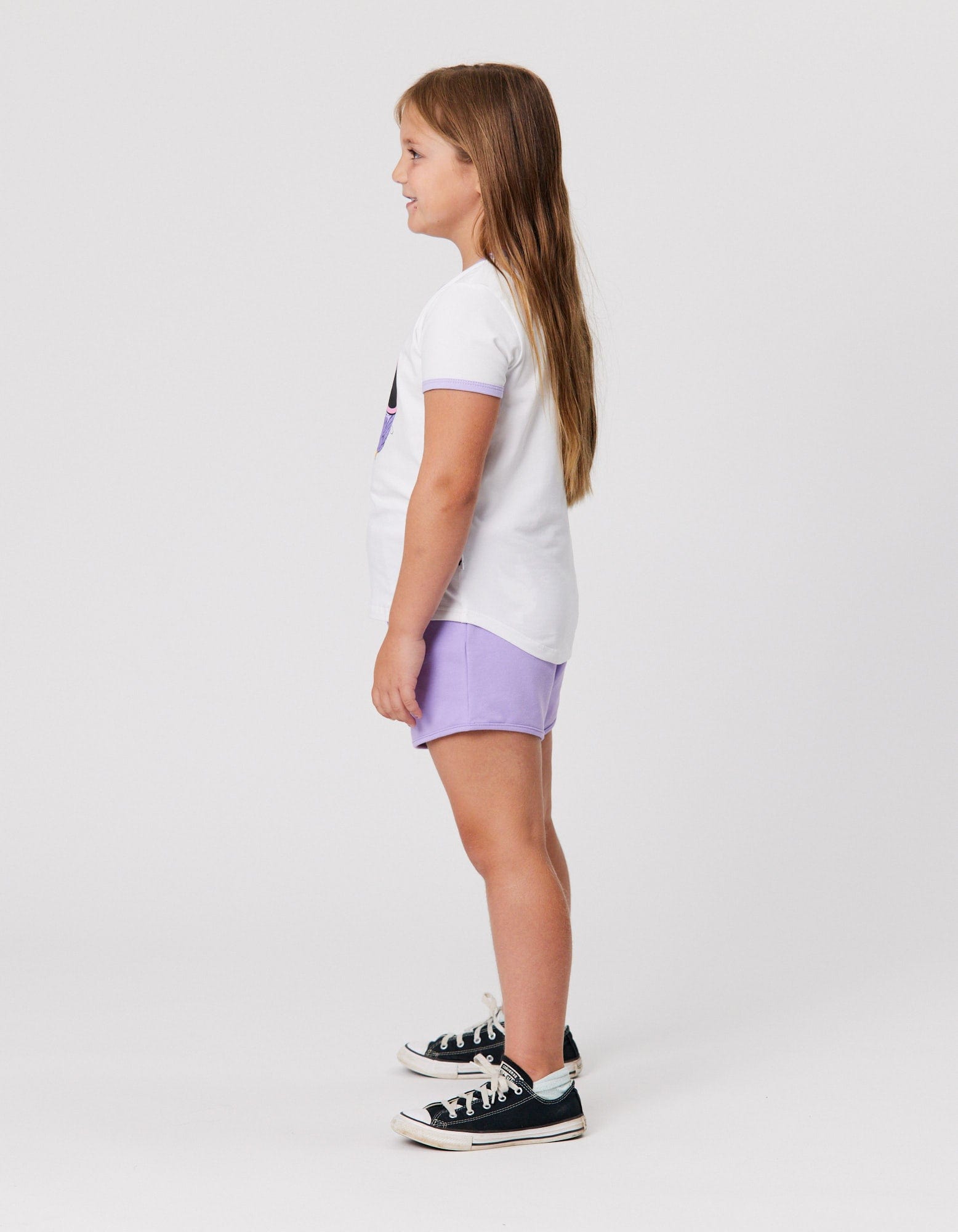 Kissed By Radicool Girls Pants Lilac Bobble Short