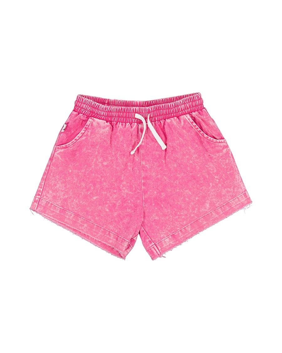 Kissed By Radicool Girls Pants Raspberry Sorbet Denim Short