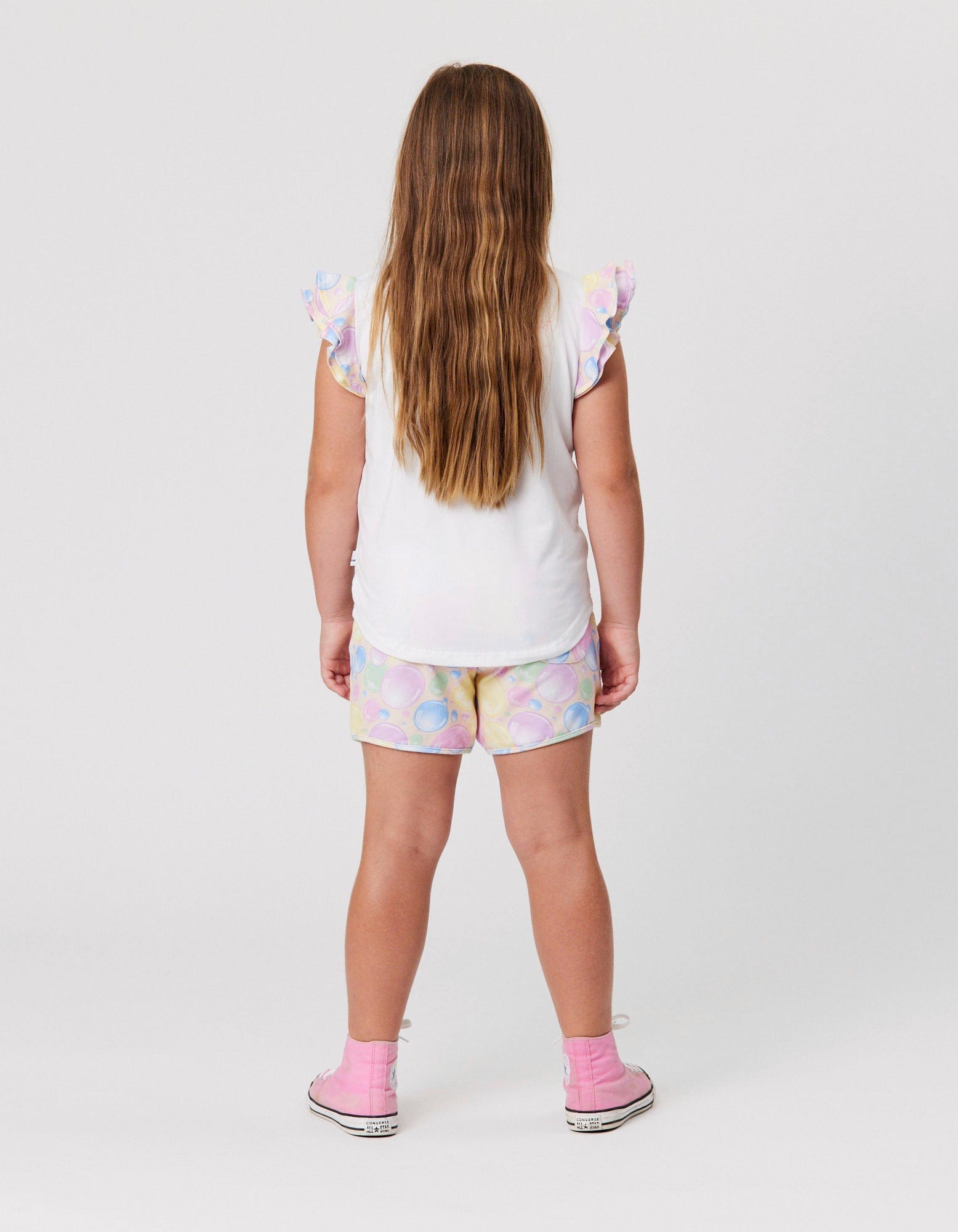 Kissed By Radicool Girls Tee Bubbles Frill Tee