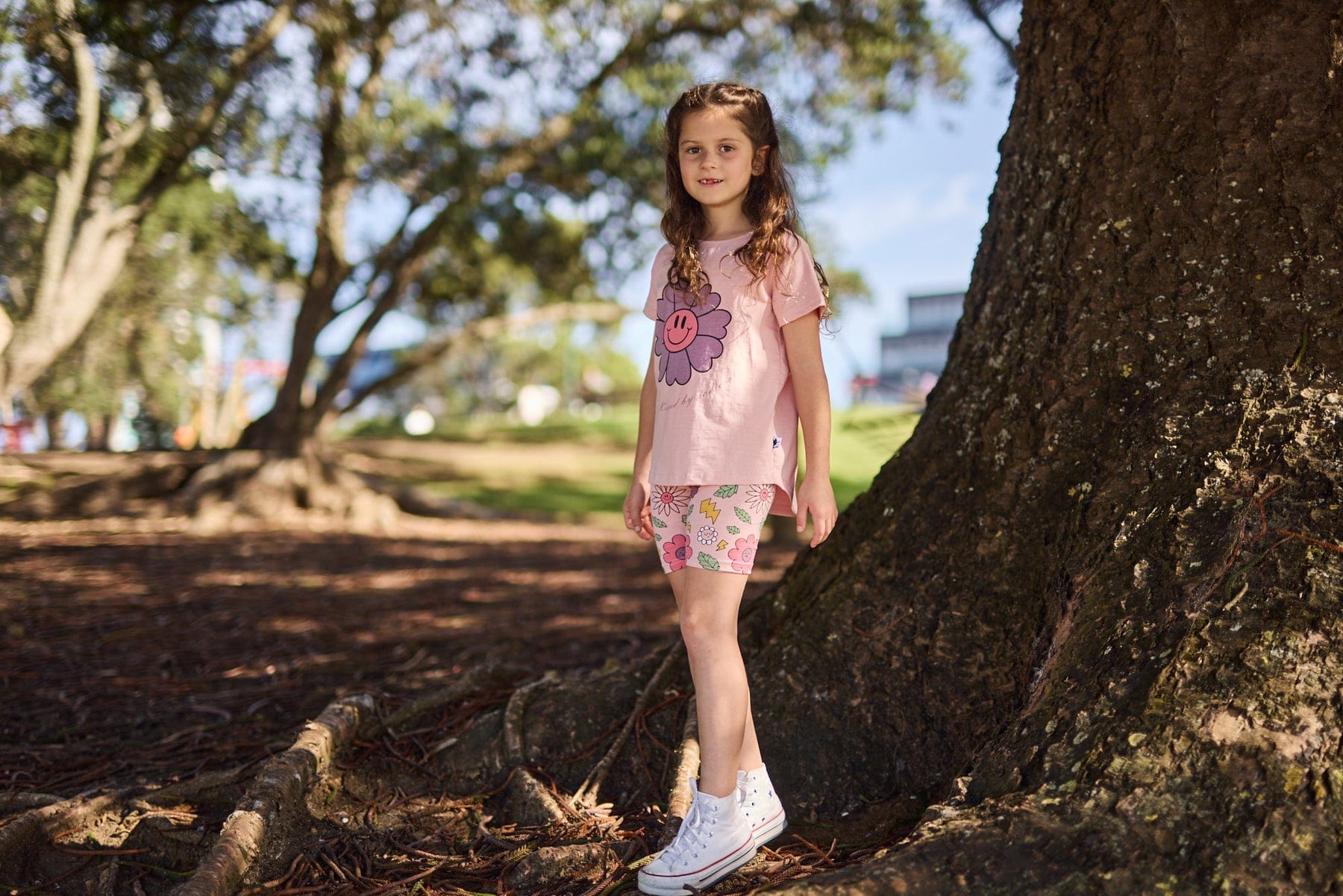 Kissed By Radicool Girls Tee Happy Flower Tee