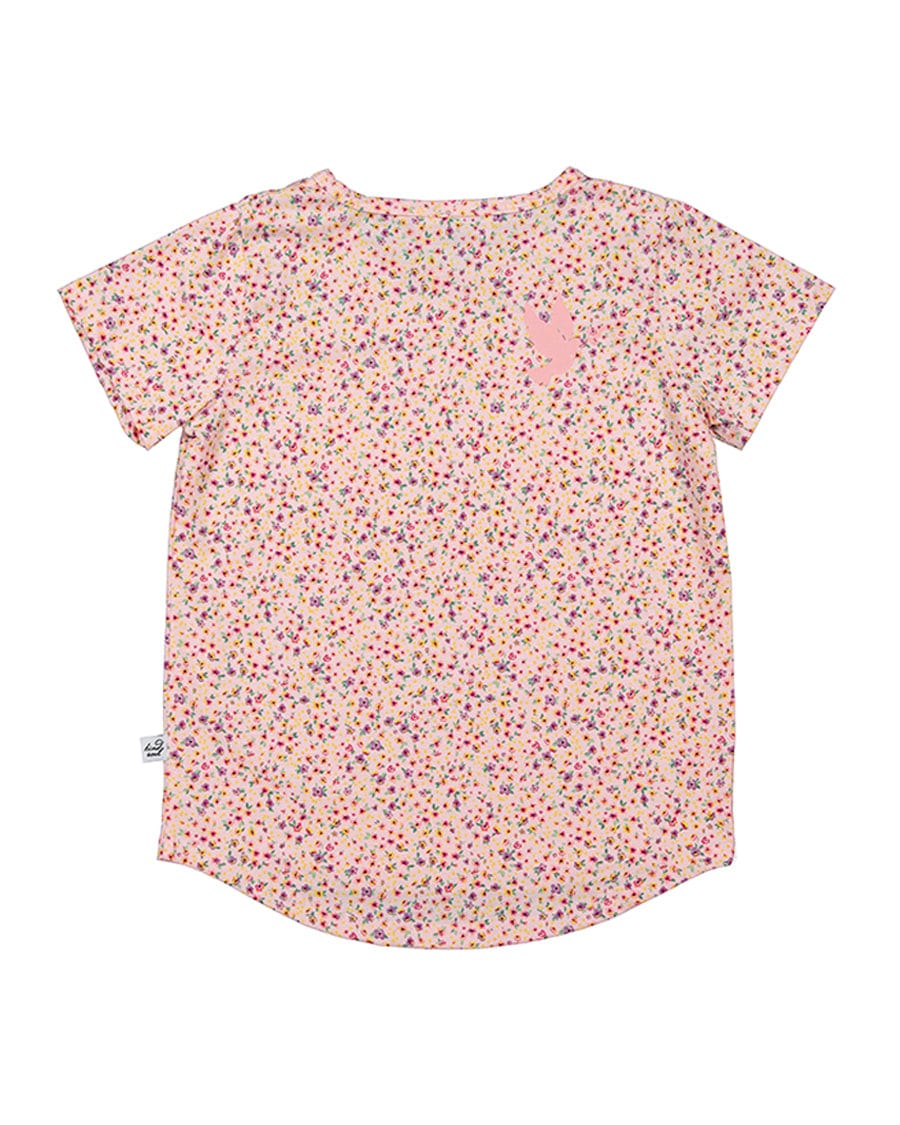 Kissed By Radicool Girls Tee Kissed Floral Tee