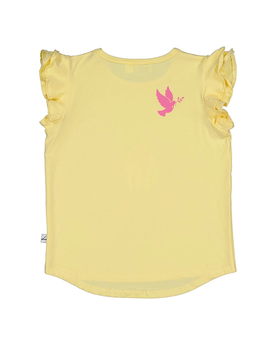 Kissed By Radicool Girls Tee Lemon Cupcake Frill Tee