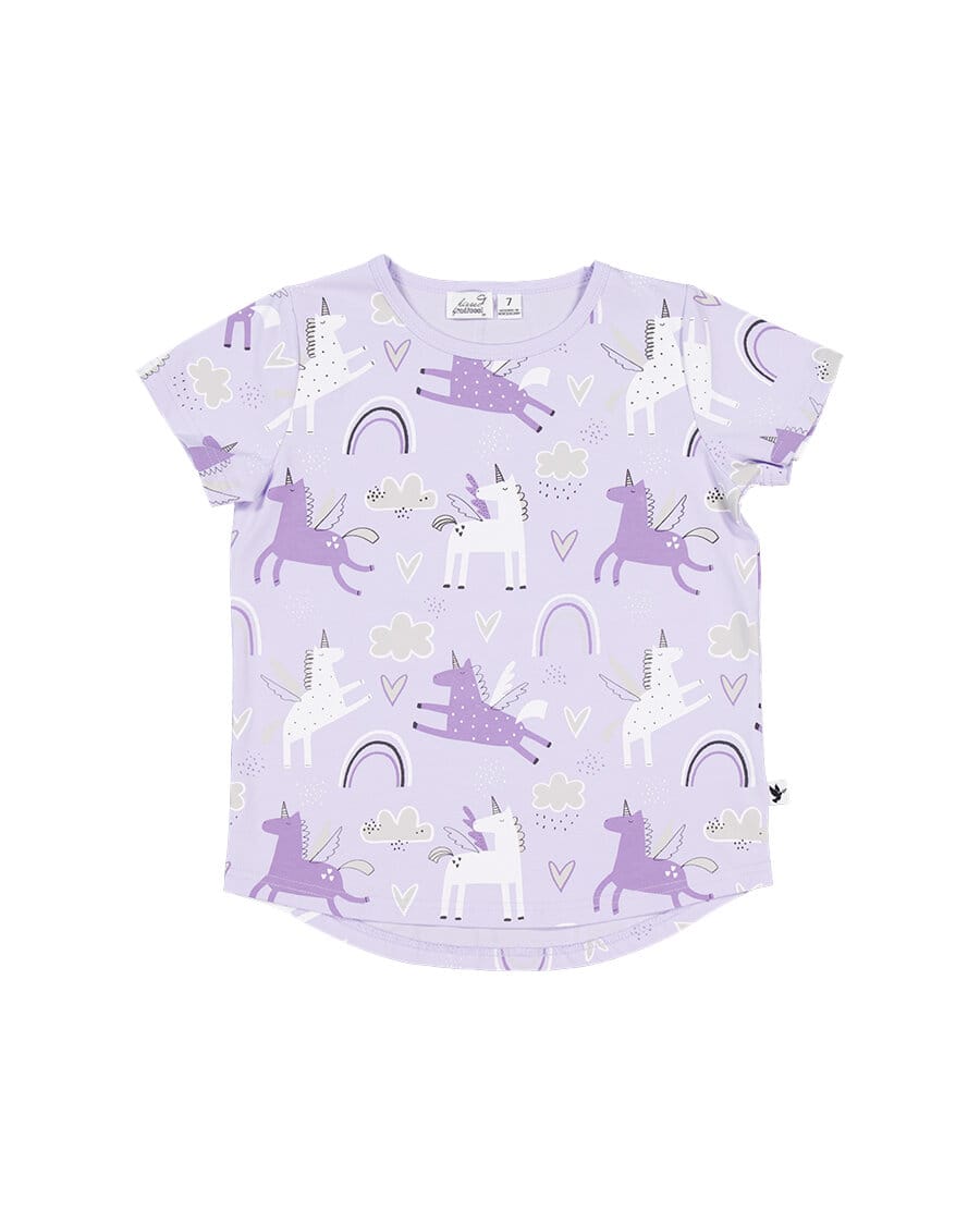 Kissed By Radicool Girls Tee Magical Unicorns Tee