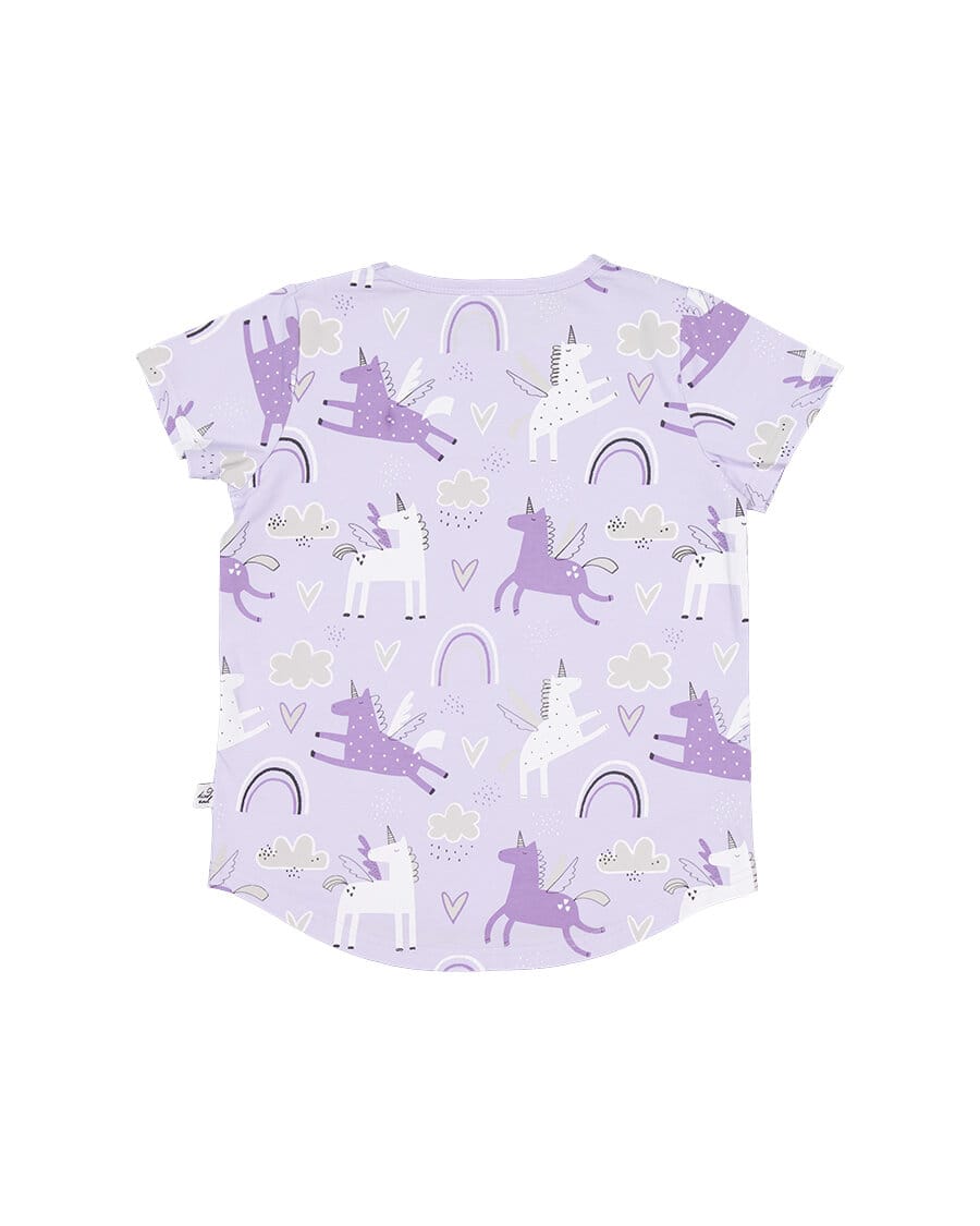 Kissed By Radicool Girls Tee Magical Unicorns Tee