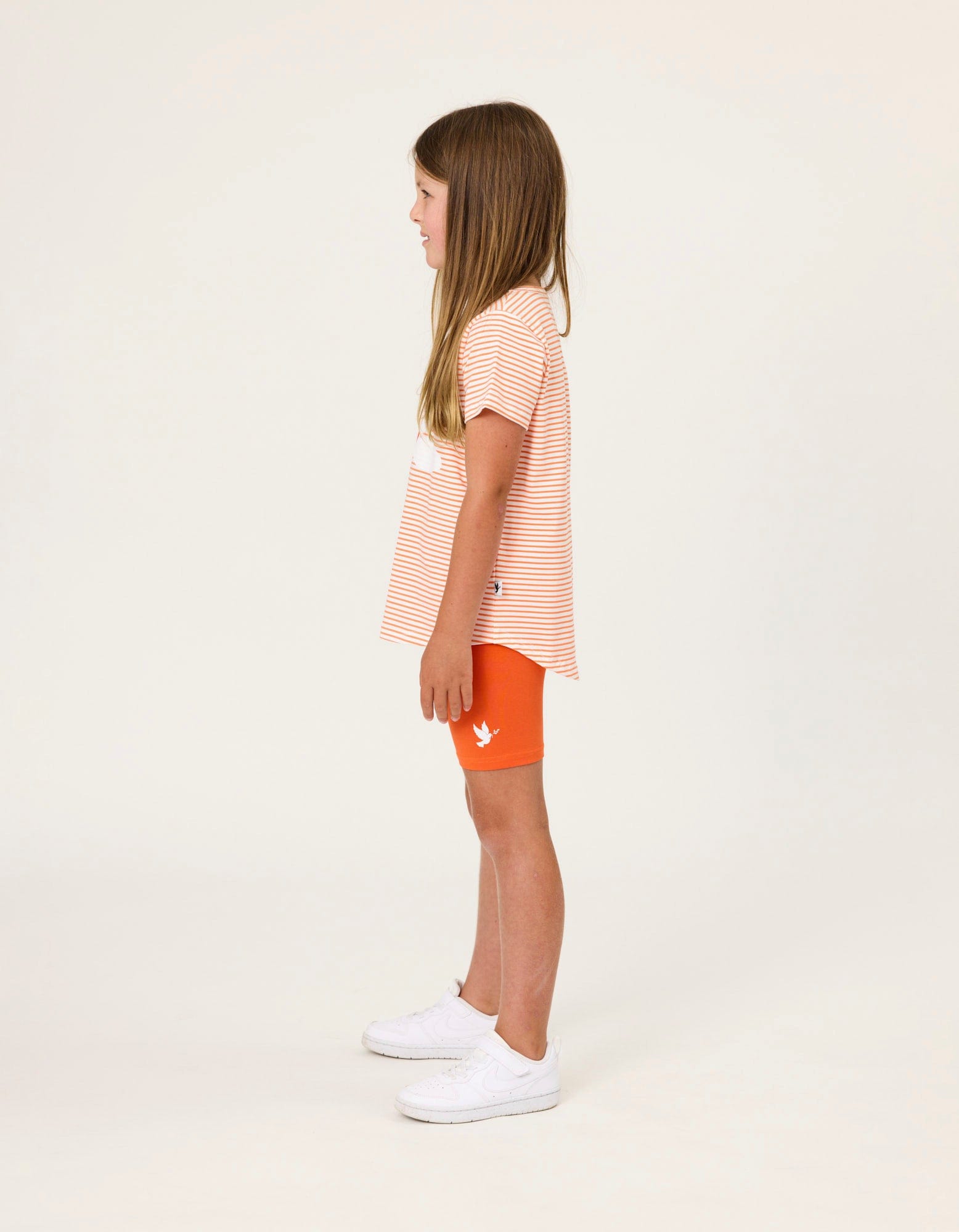 Kissed By Radicool Girls Tee Orange Blossom Stripe Tee