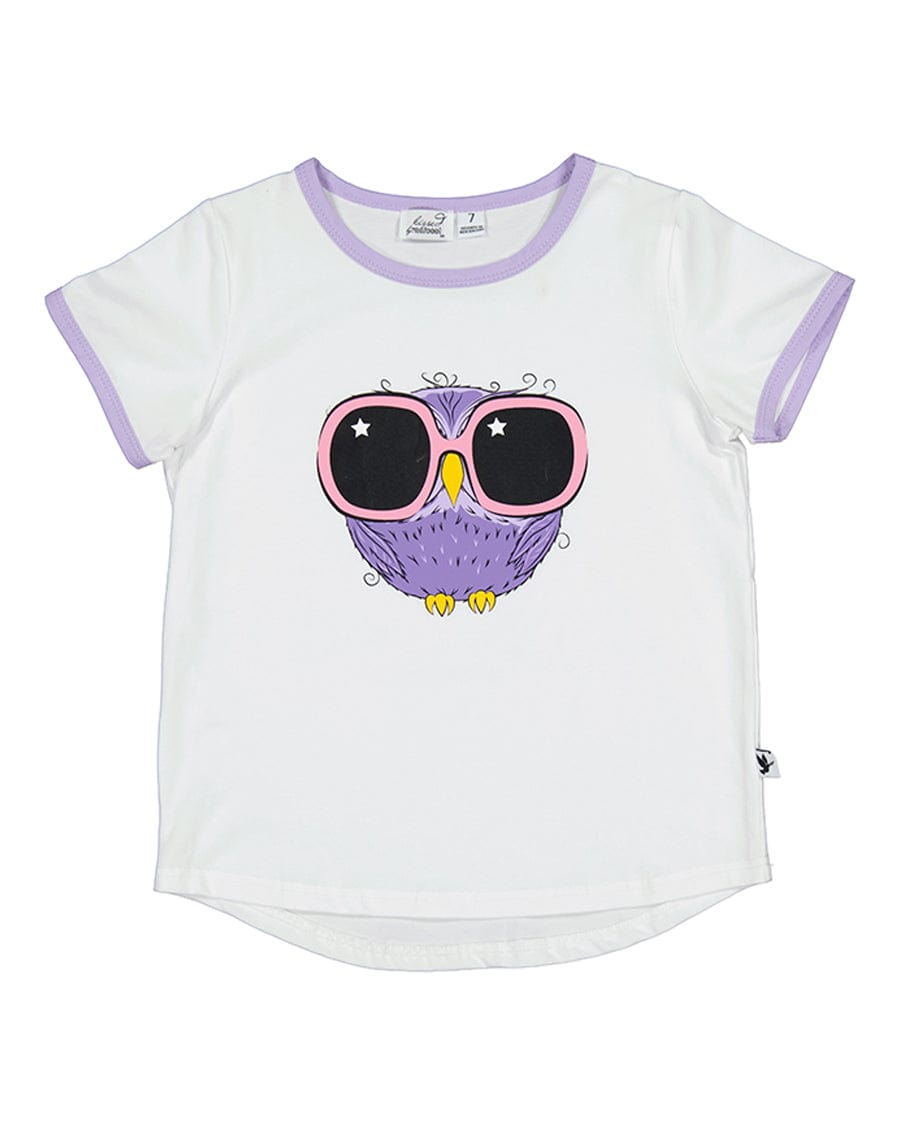 Kissed By Radicool Girls Tee Starlet Owl Tee