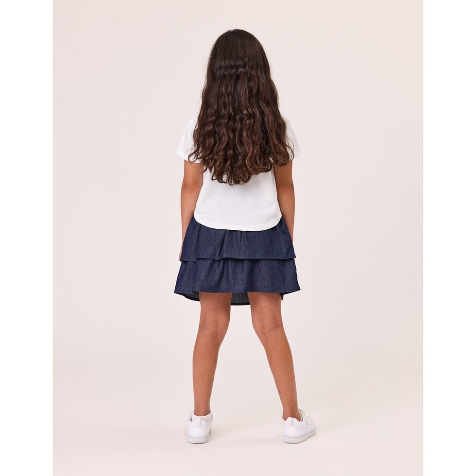 Kissed By Radicool Girls Top Daisy Heart Crop Tee