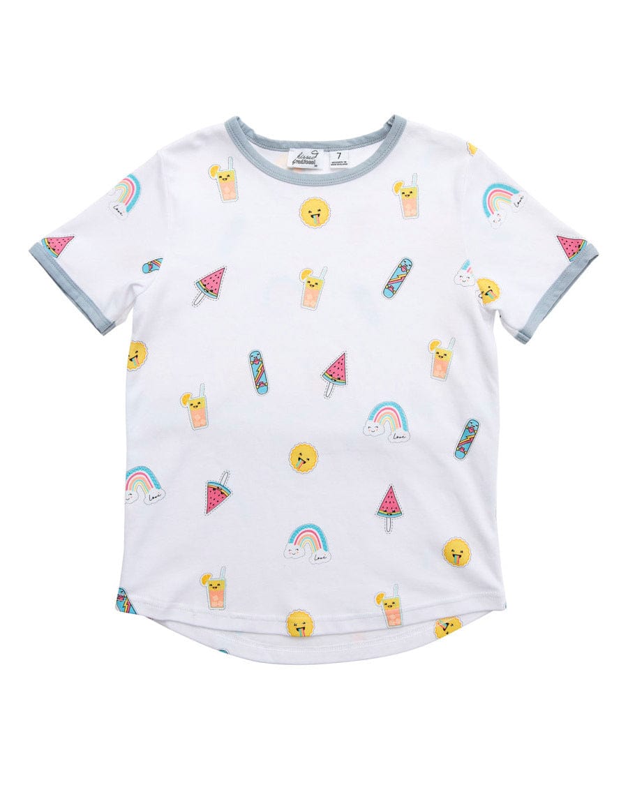 Kissed By Radicool Unisex Sleepware Kawaii Badge PJs