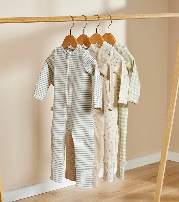 Warm Zippee Baby Romper: Oat Little Pod - Parnell Baby Boutique