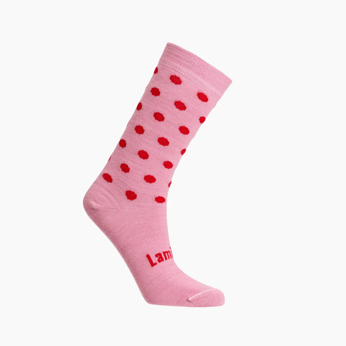 Lamington Accessory Socks 2-4Y Merino Crew Socks - Cherry