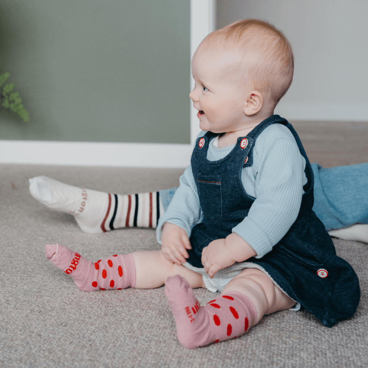 Lamington Accessory Socks Lamington Merino Crew Socks -Cherry