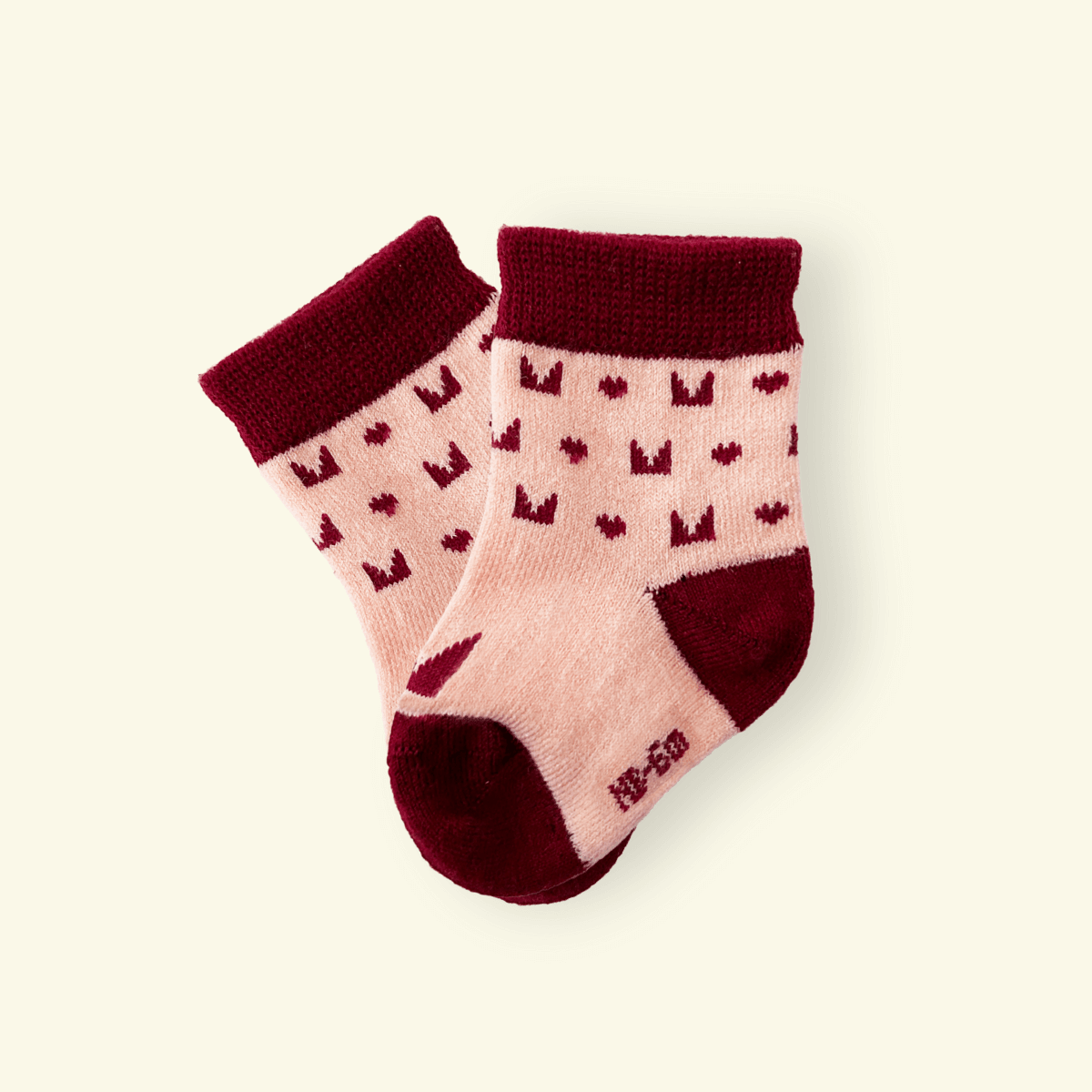 Lamington Accessory Socks Mosey Merino Baby Socks- Plum