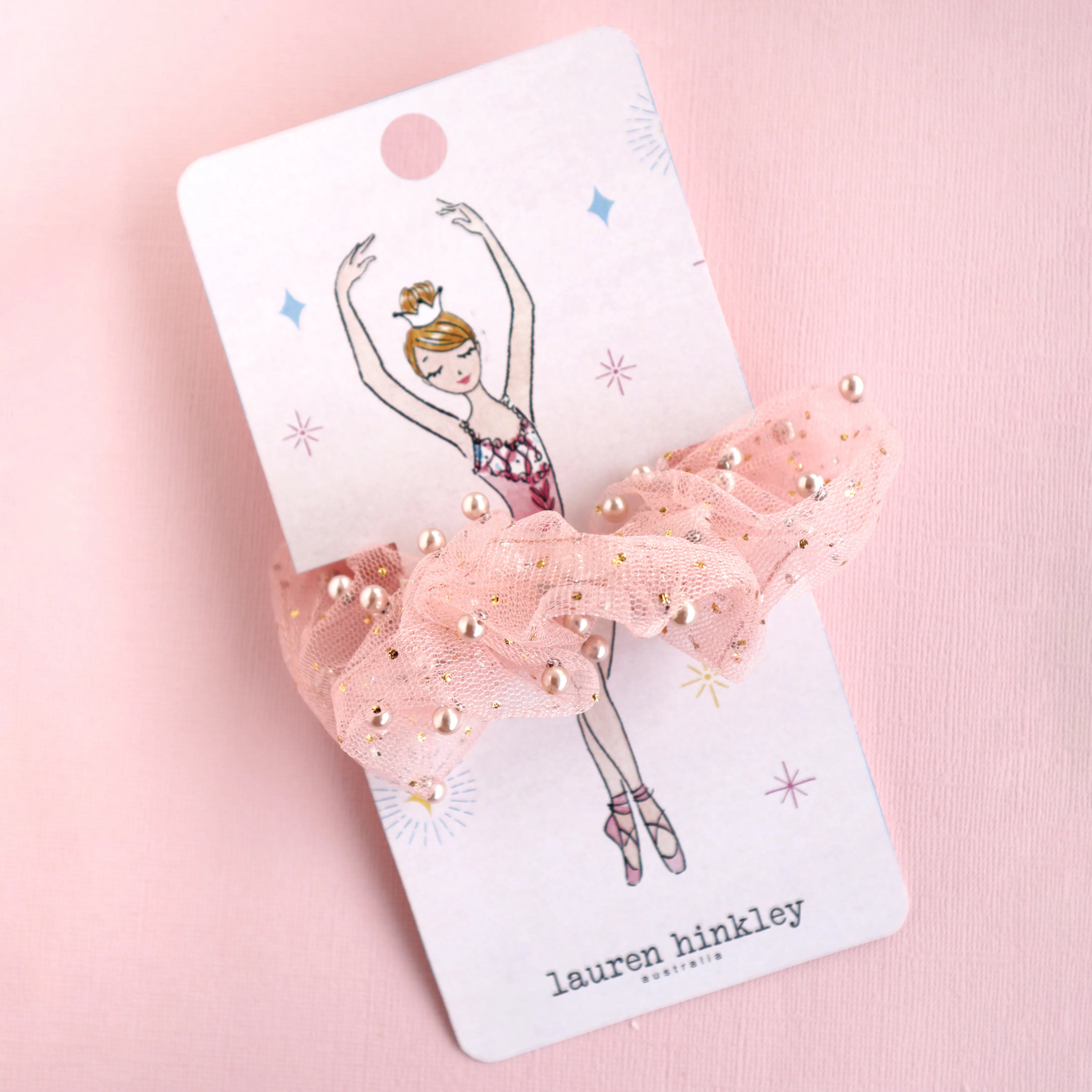 Lauren Hinkley Accessory Hair Ava Ballet Pearl Scrunchie