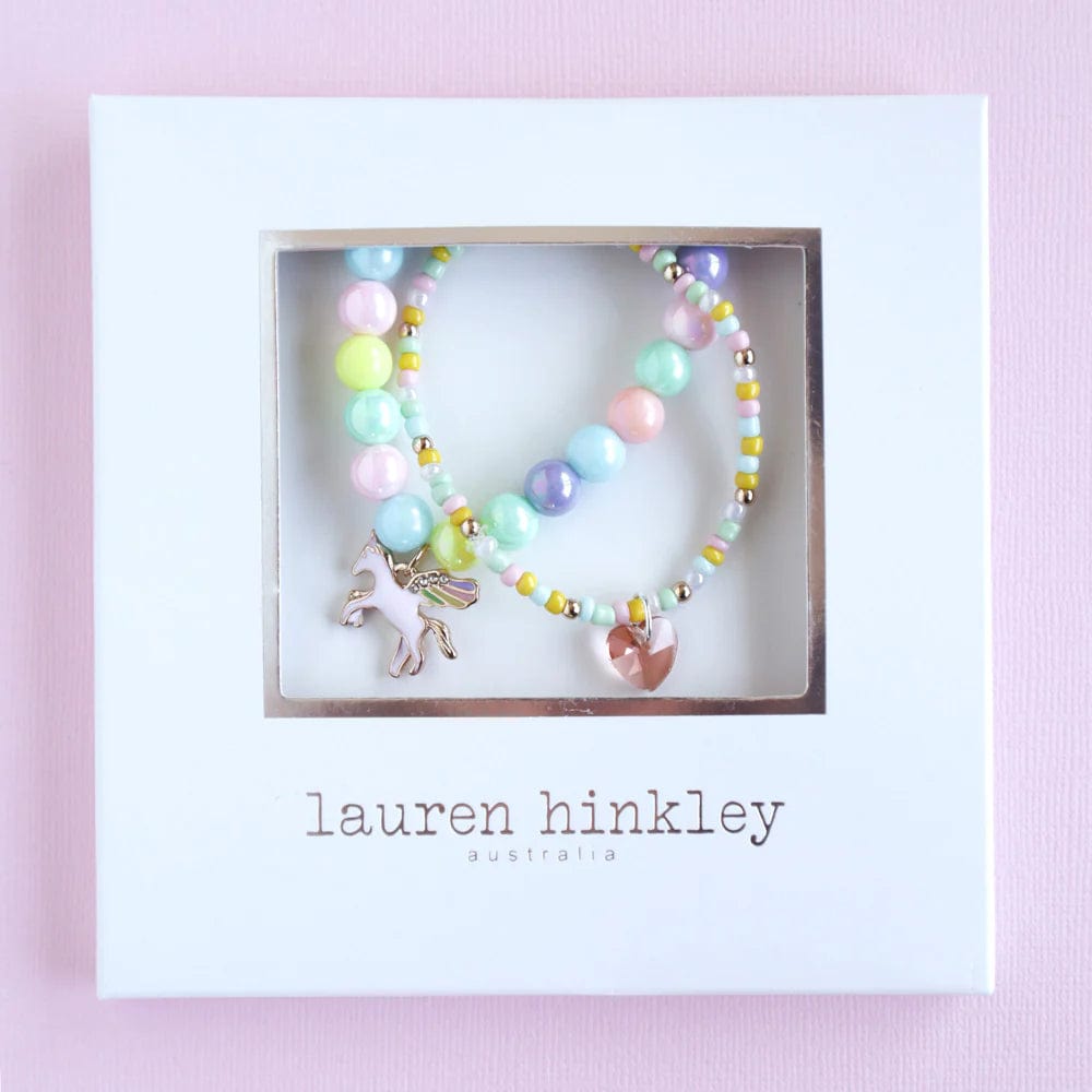 Lauren Hinkley Girls Accessory Celestial Unicorn Elastic Bracelet Set (2pcs)