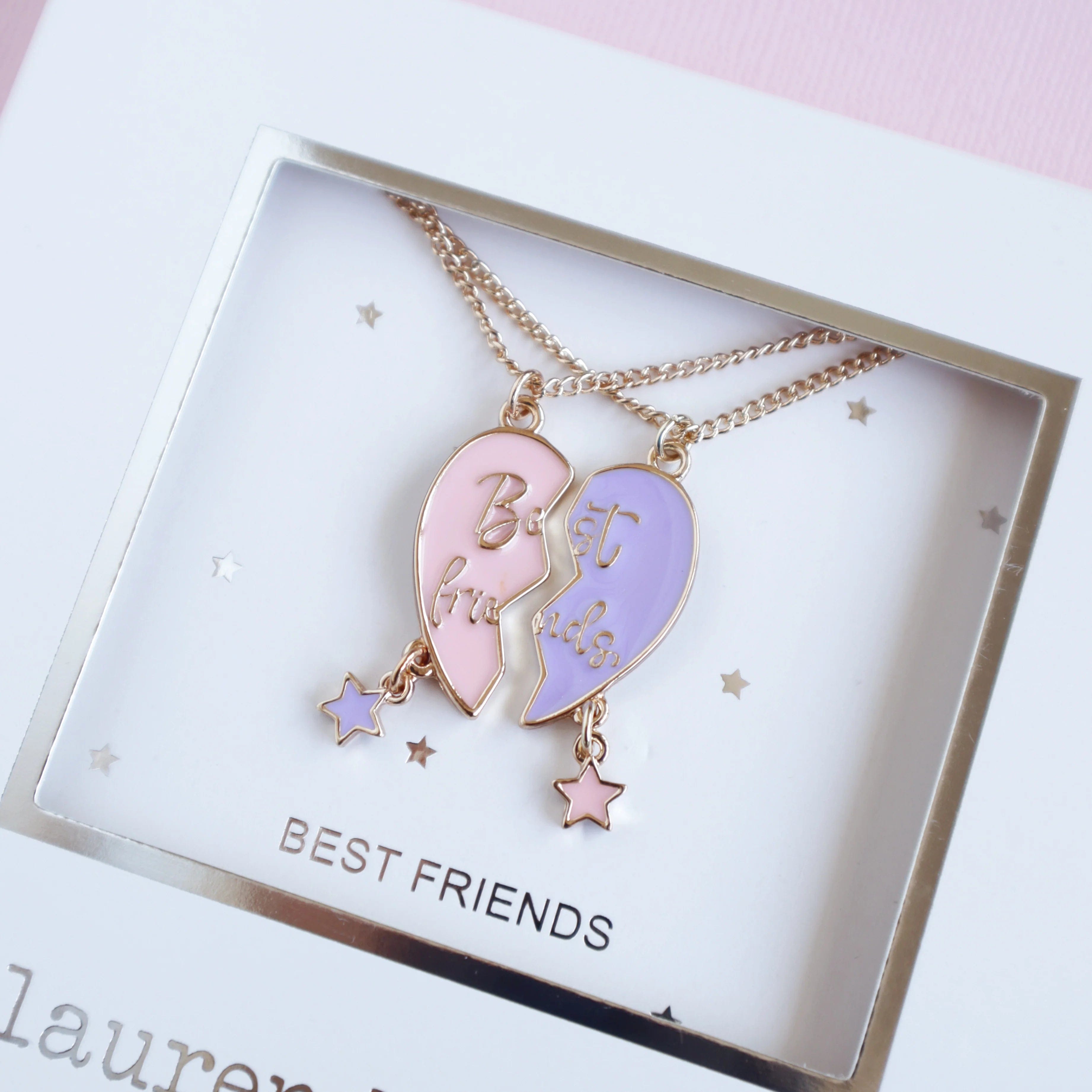 Lauren Hinkley Girls Accessory Forever Heart Best Friends Necklace Set