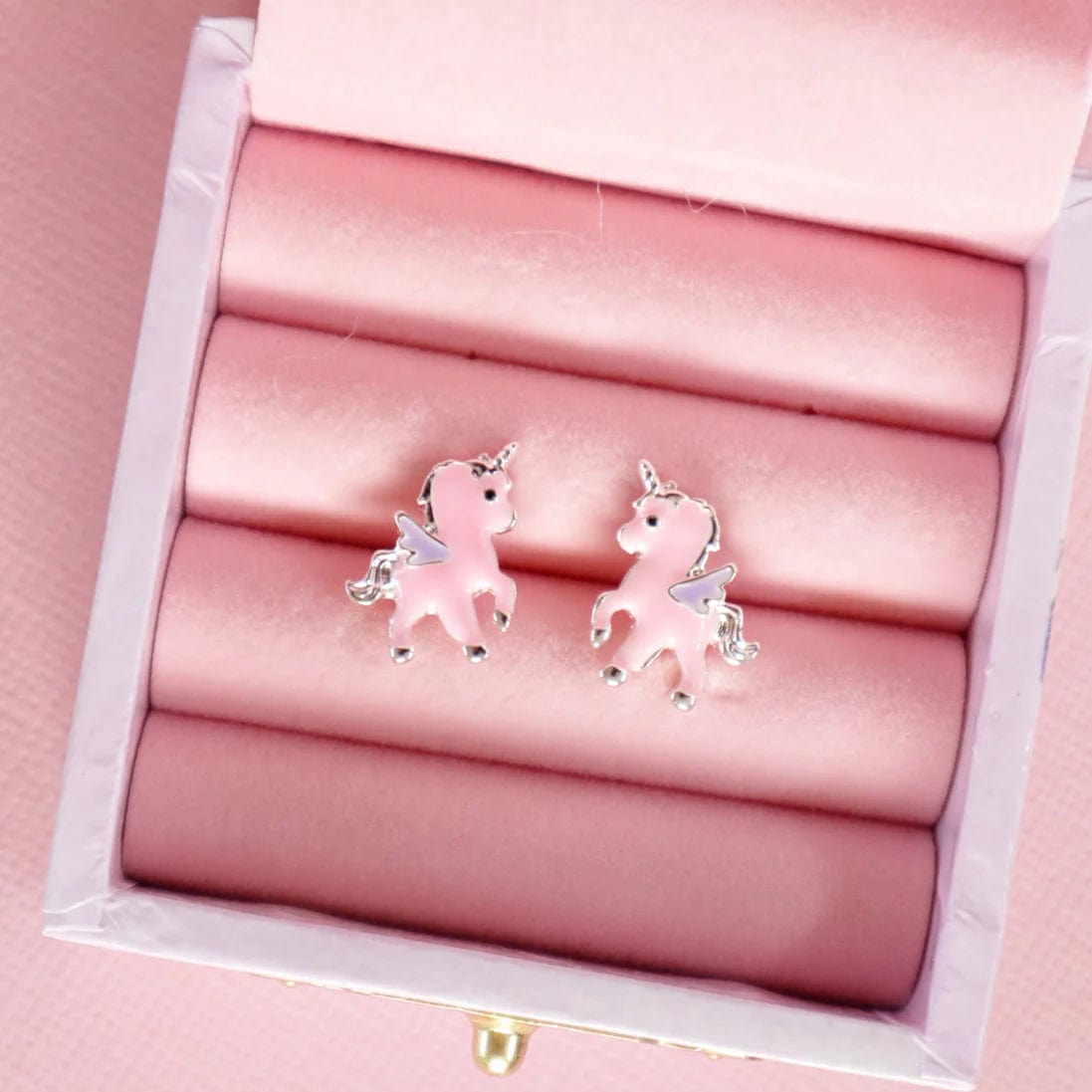 Lauren Hinkley Girls Accessory Pink Unicorn Earrings